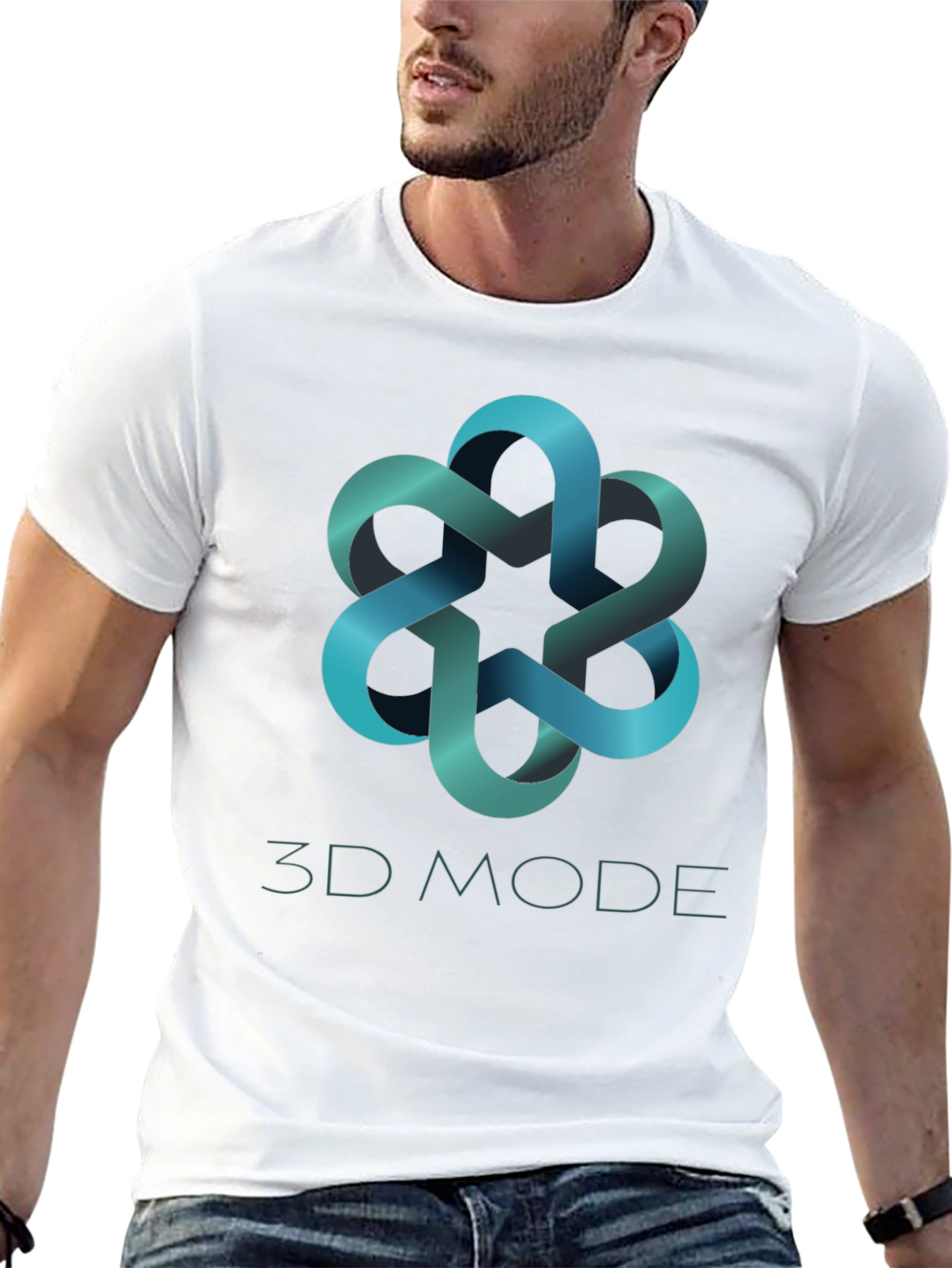 3D Mode Stylish Graphic Tee