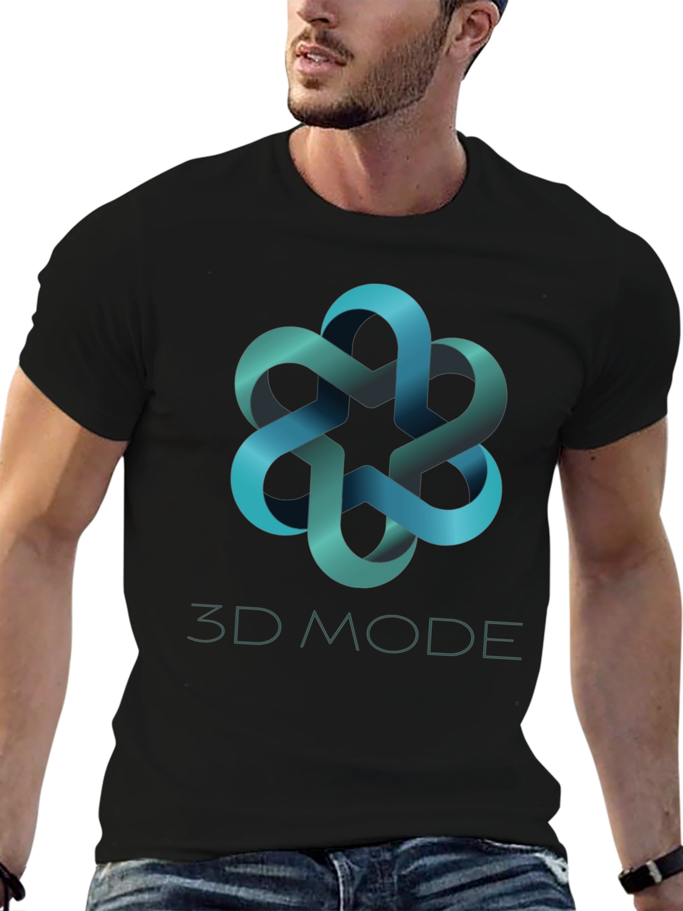 3D Mode Stylish Graphic Tee