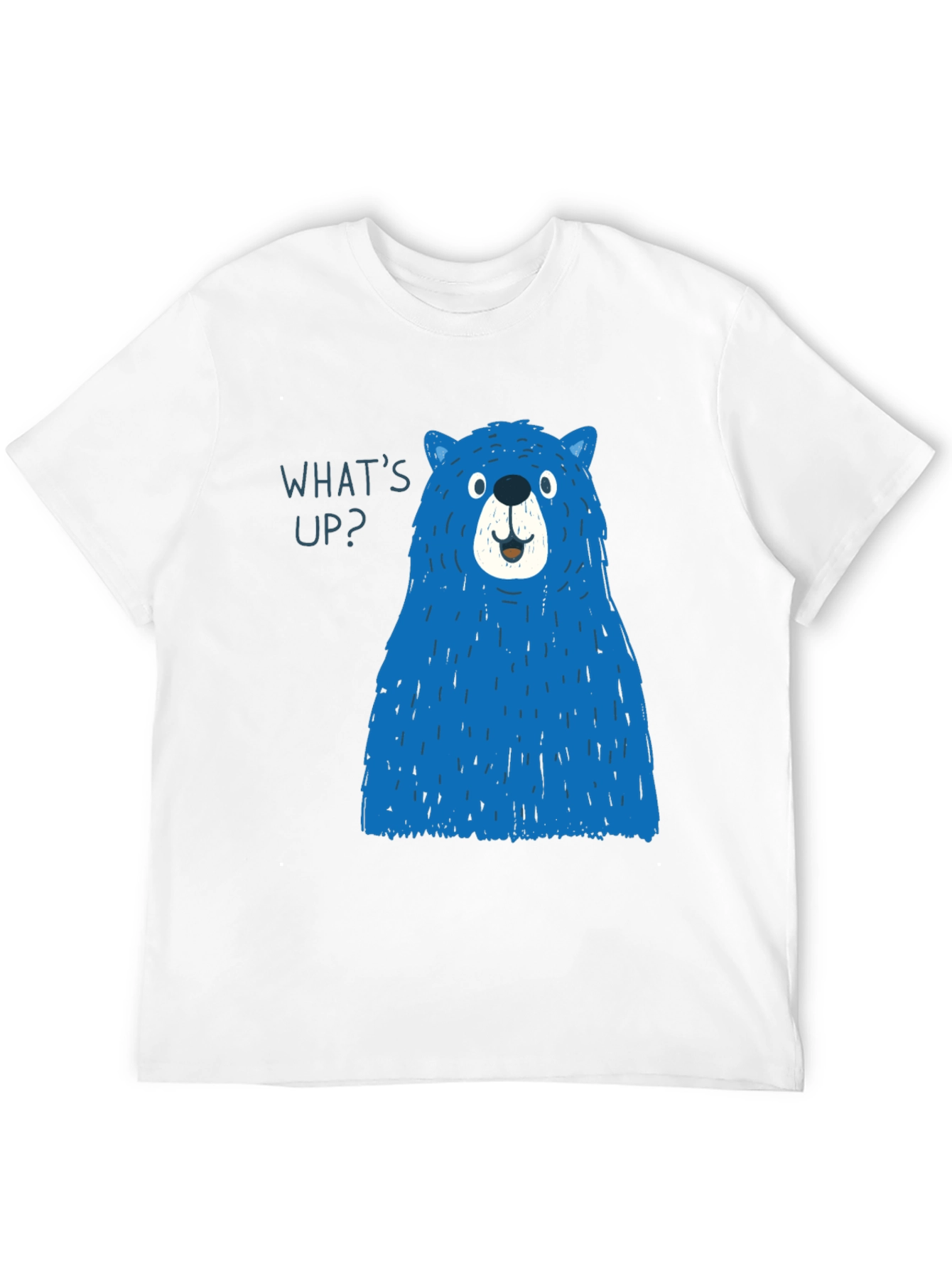 Blue Bear Graphic T-Shirt - Mens Casual Tee