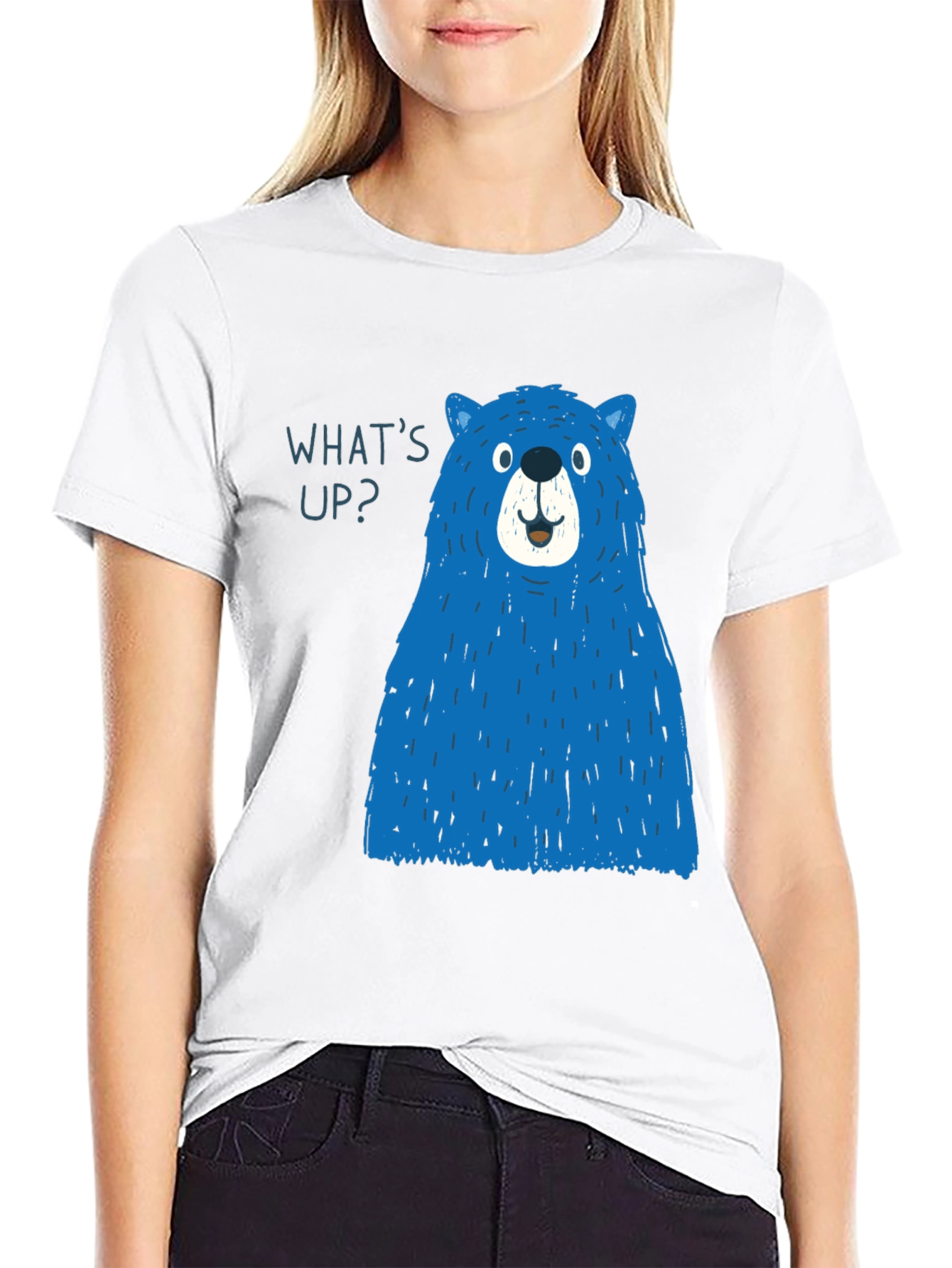 Blue Bear Graphic T-Shirt - Mens Casual Tee