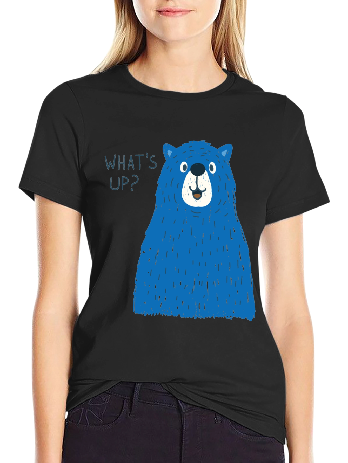 Blue Bear Graphic T-Shirt - Mens Casual Tee
