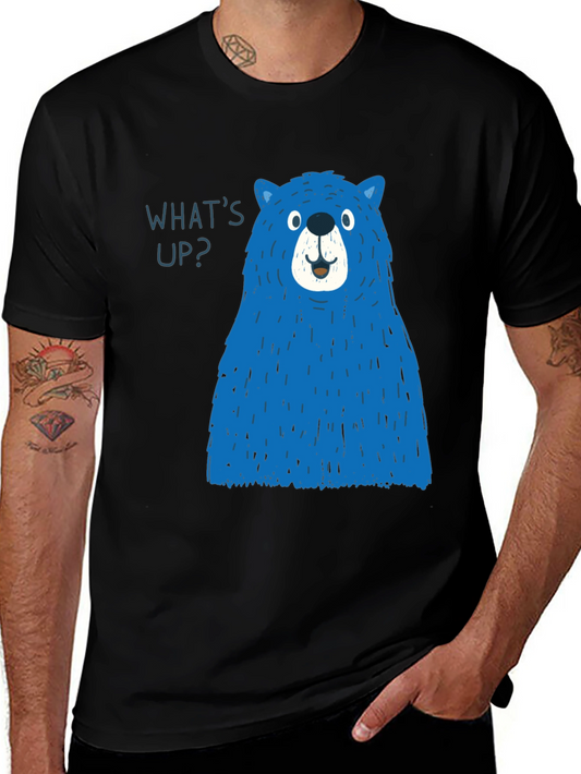 Blue Bear Graphic T-Shirt - Mens Casual Tee