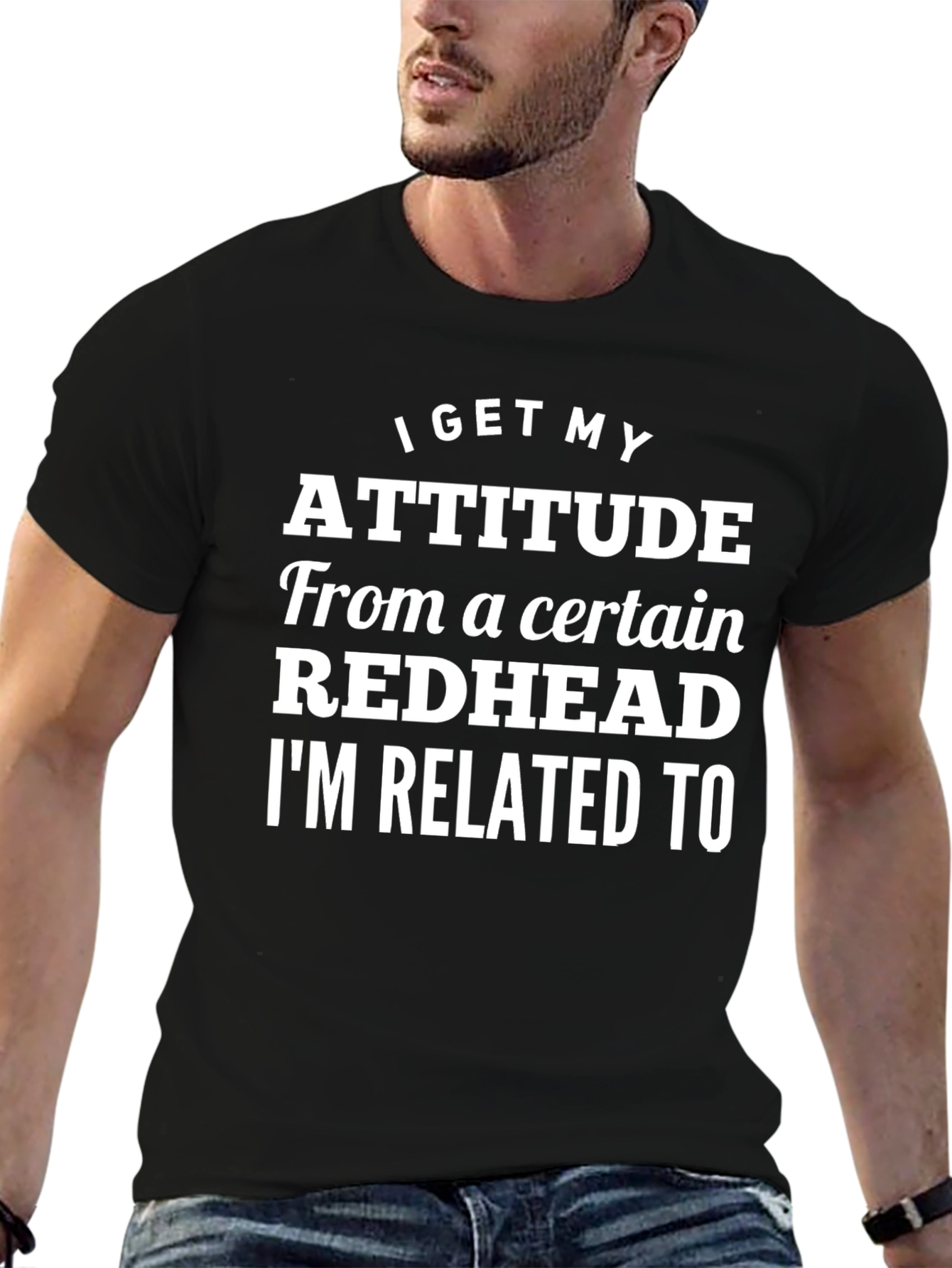 Redhead Attitude Graphic Tee - Sarcastic Humor T-Shirt