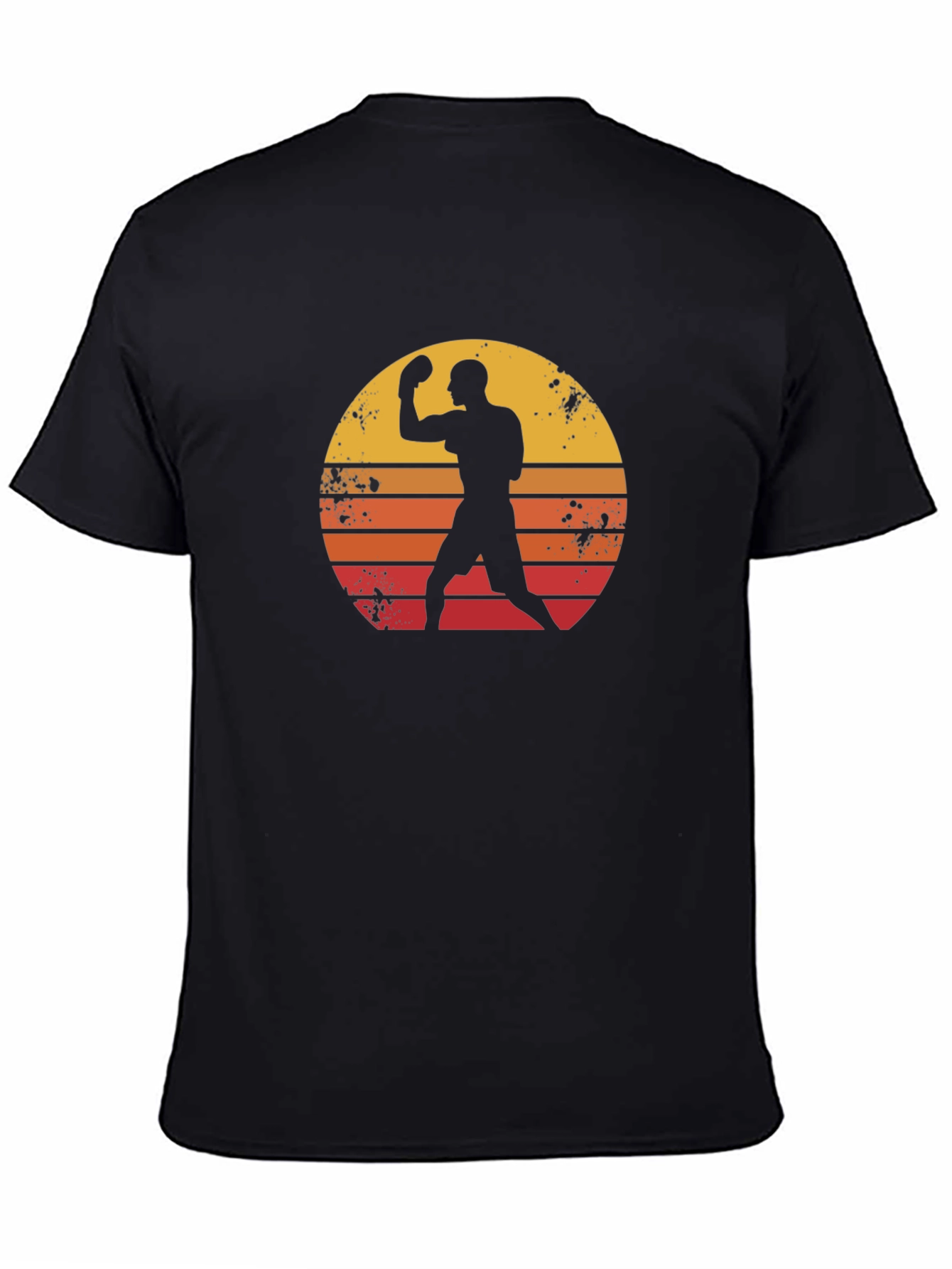 Retro Boxer Graphic Tee - Black