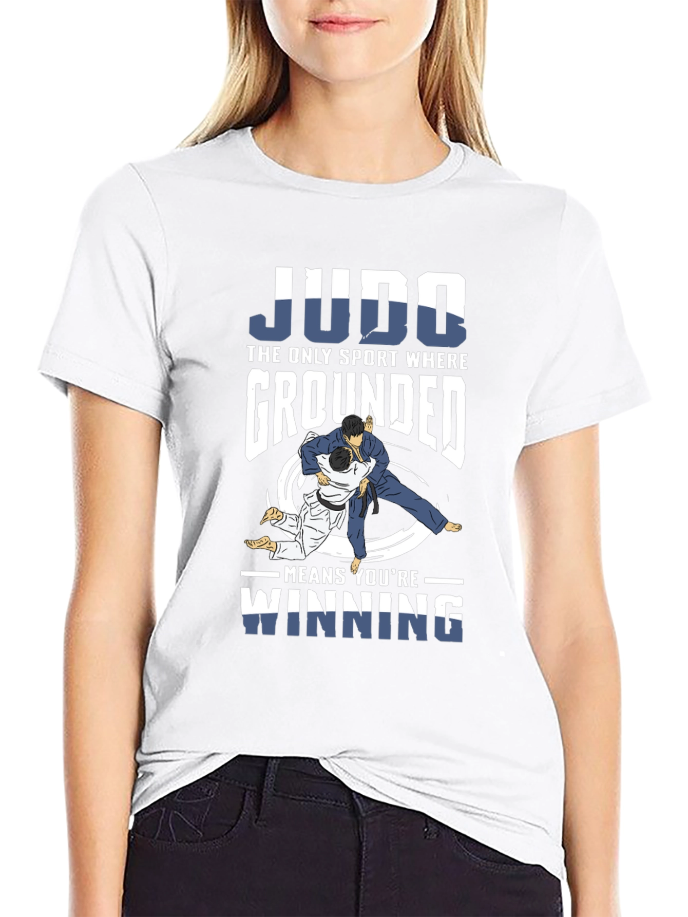 Judo T-Shirt: Grounded Means Winning!