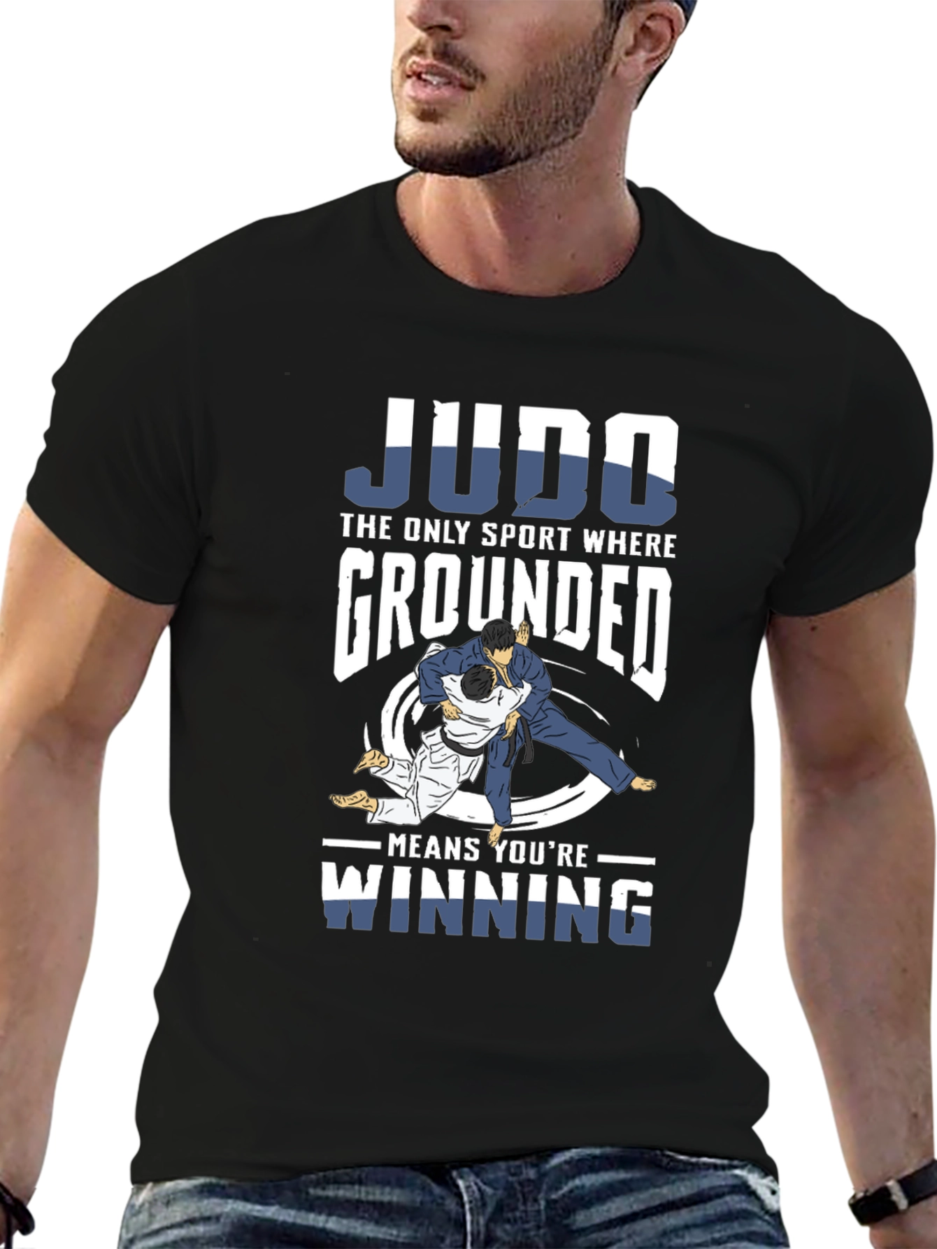 Judo T-Shirt: Grounded Means Winning!