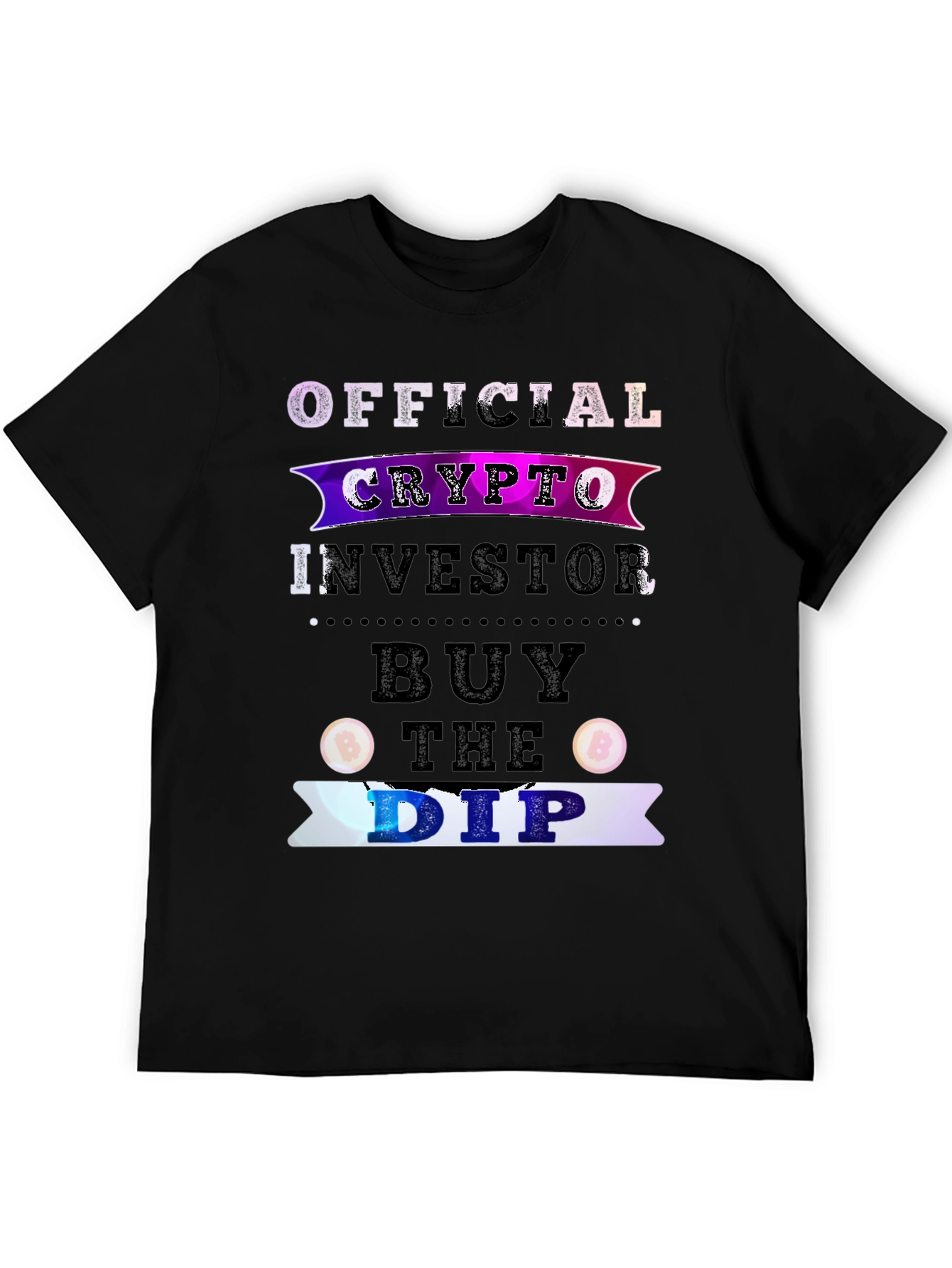 Crypto Investor Buy the Dip Black T-Shirt