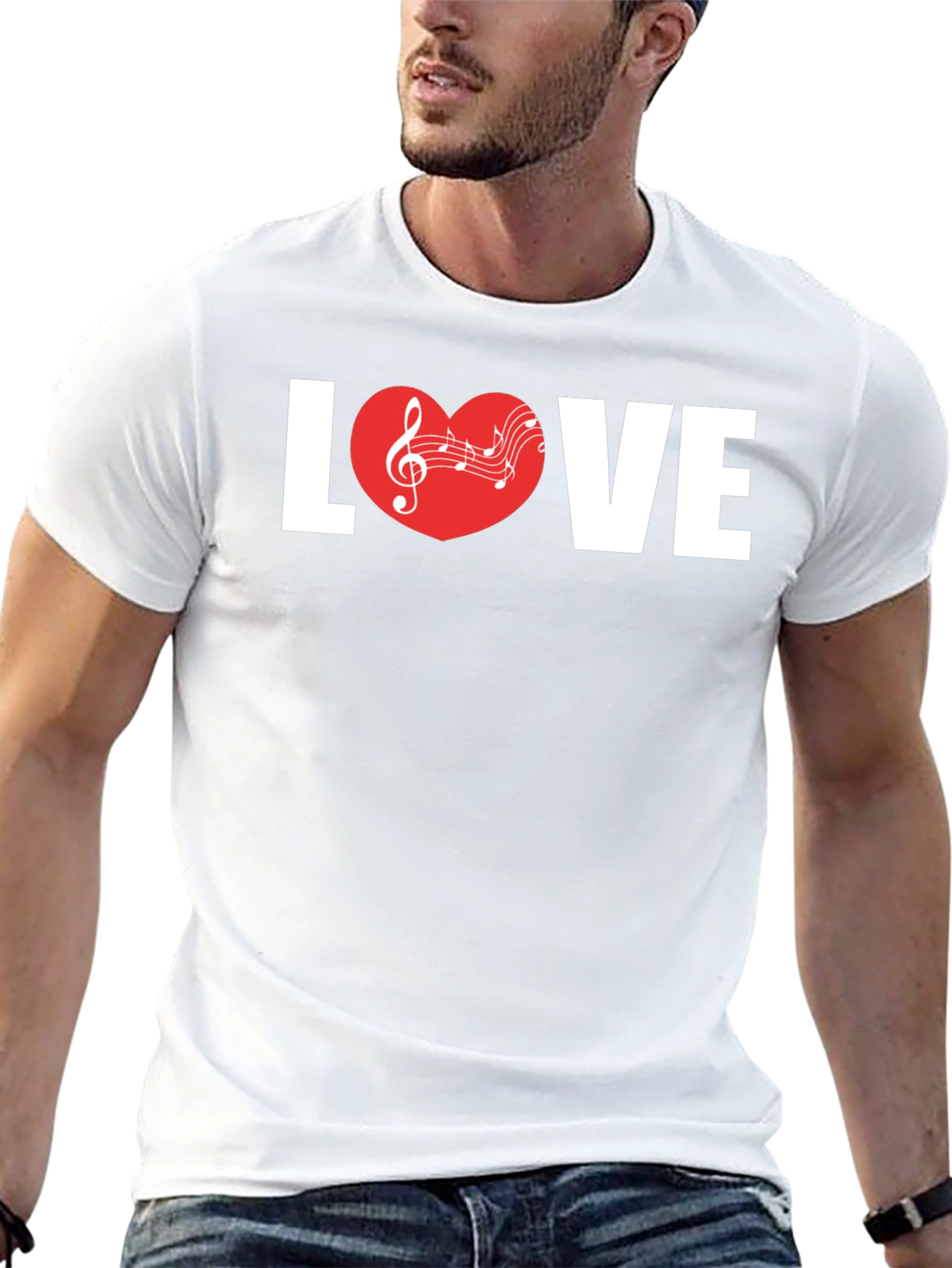 Love Music Graphic Tee - Stylish Unisex T-Shirt