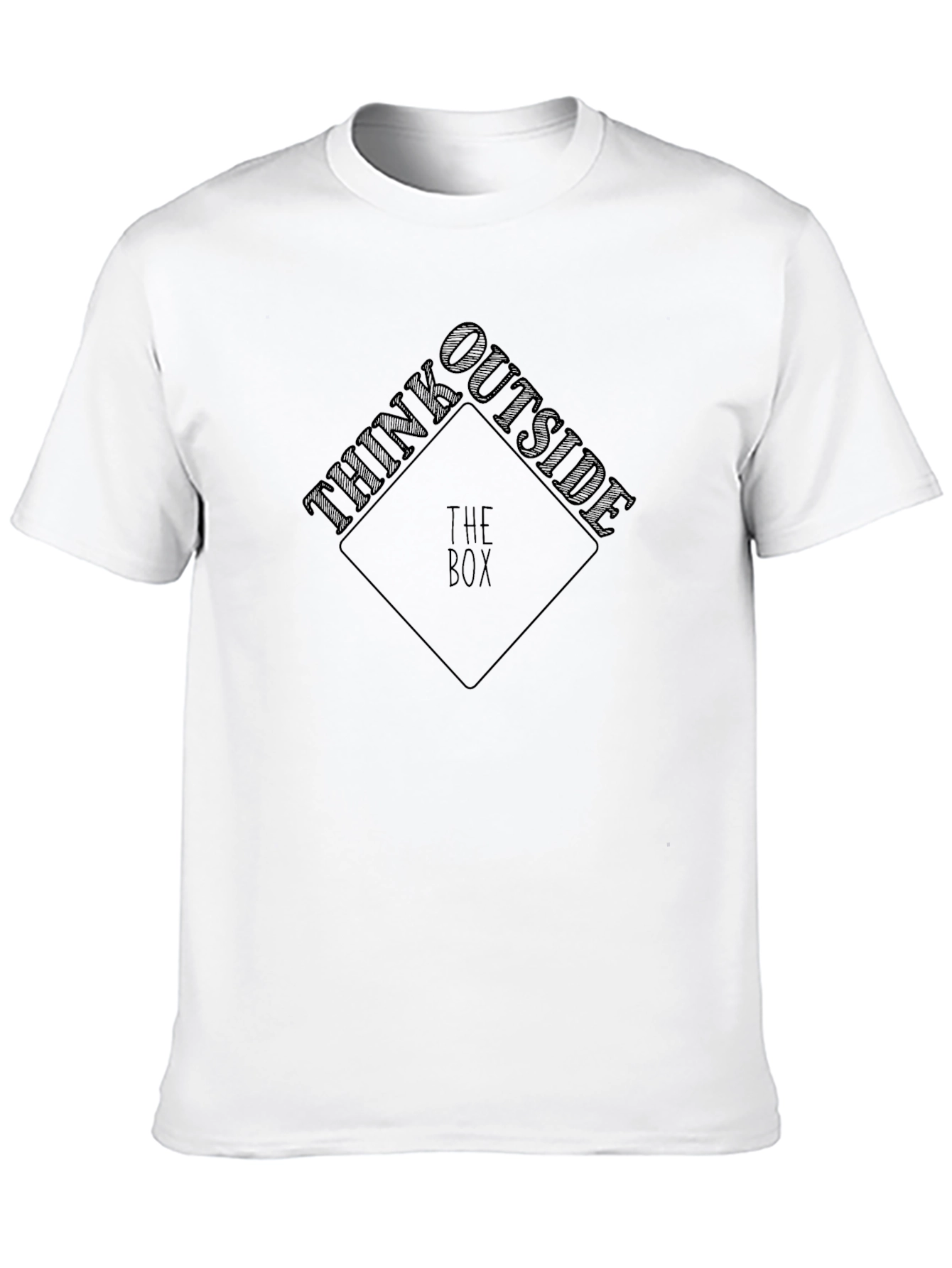 Think Outside the Box Black Graphic Tee