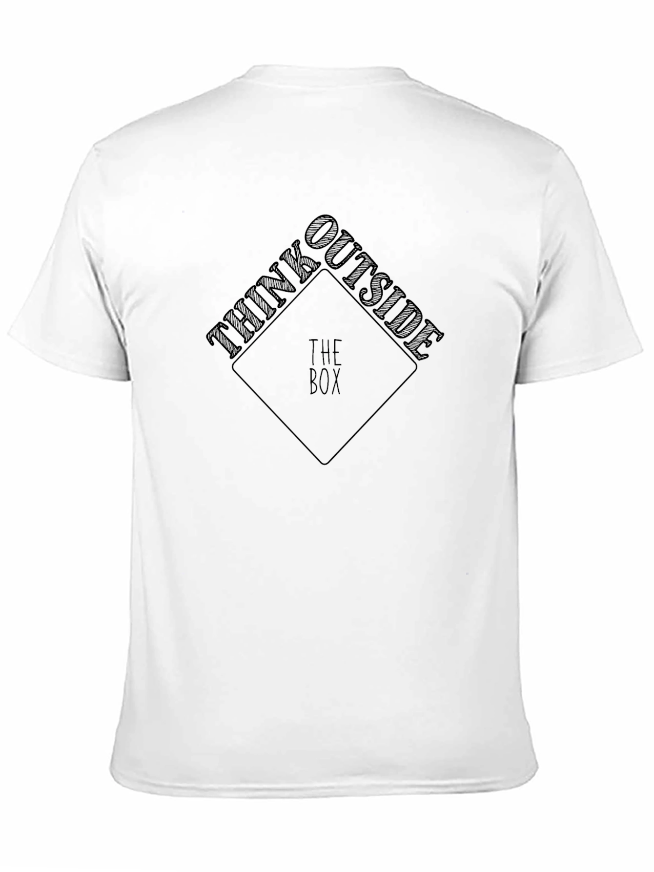 Think Outside the Box Black Graphic Tee