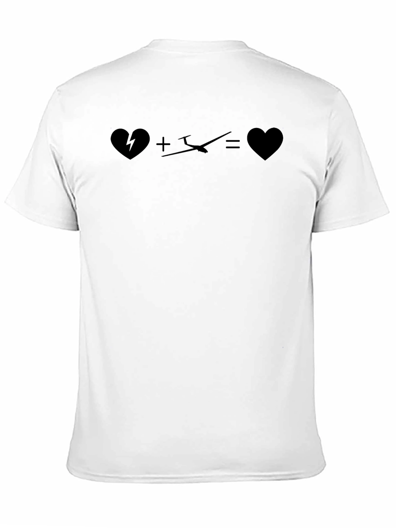 Broken Heart Airplane Equals Whole Heart T-Shirt
