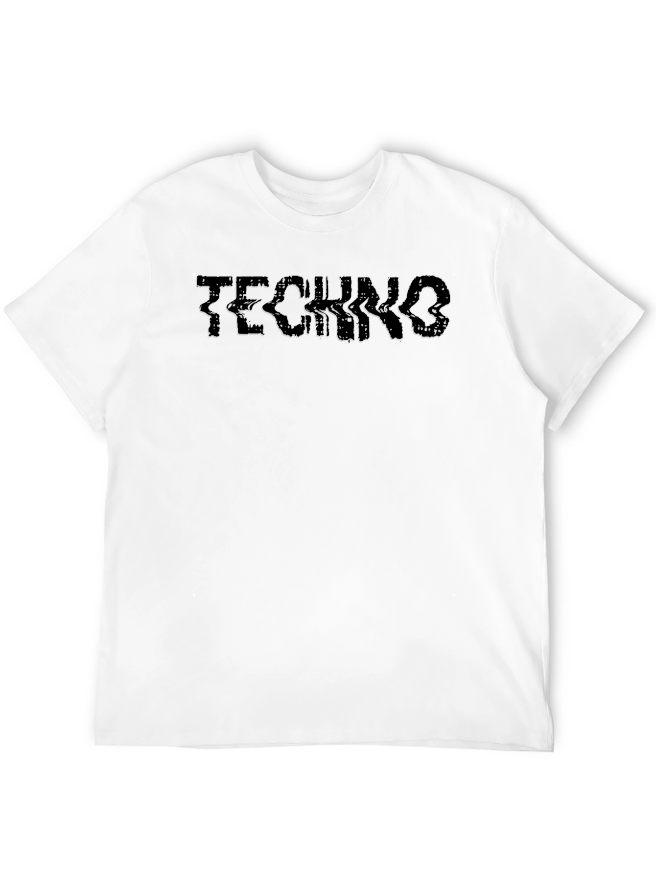 Techno Glitch Black T-Shirt