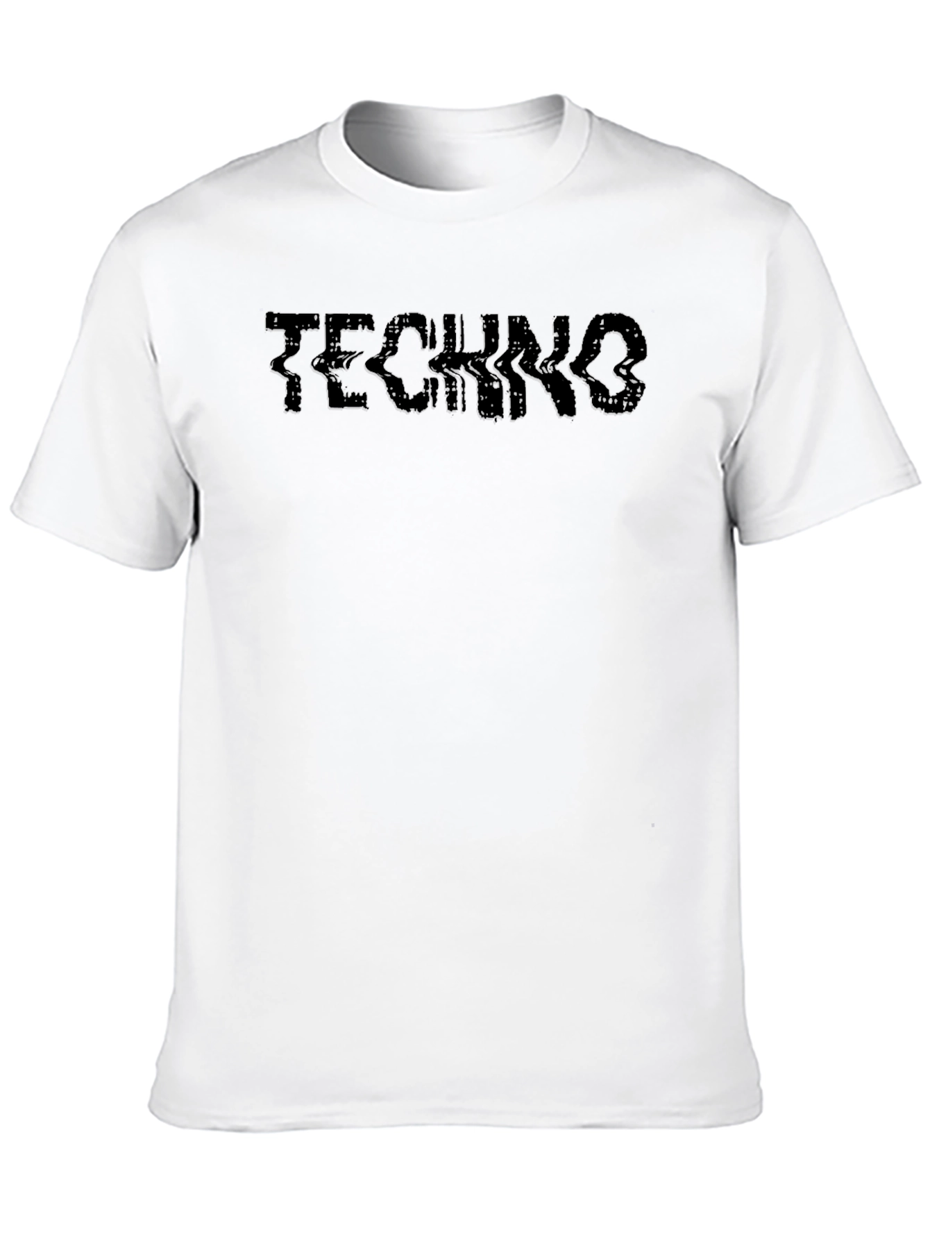 Techno Glitch Black T-Shirt
