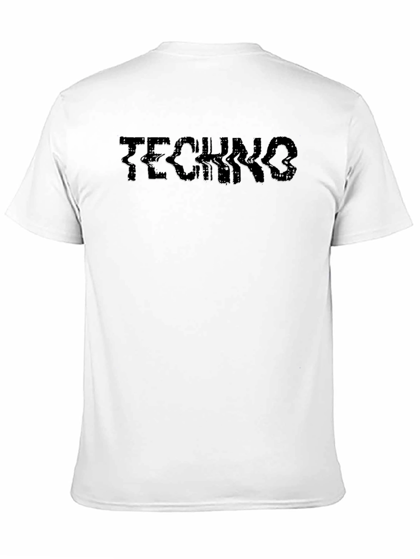Techno Glitch Black T-Shirt