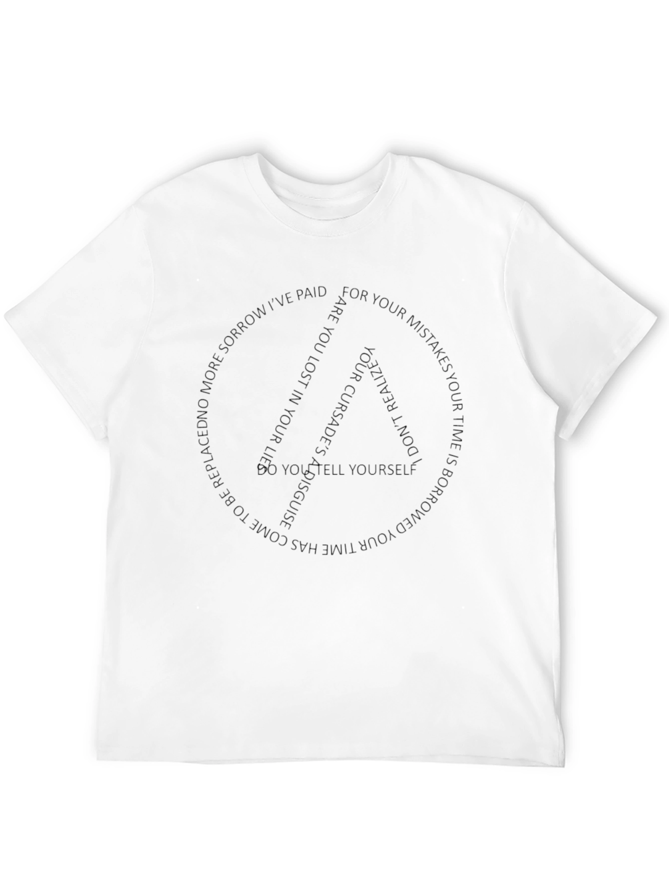 Mens Black Graphic Print T-Shirt