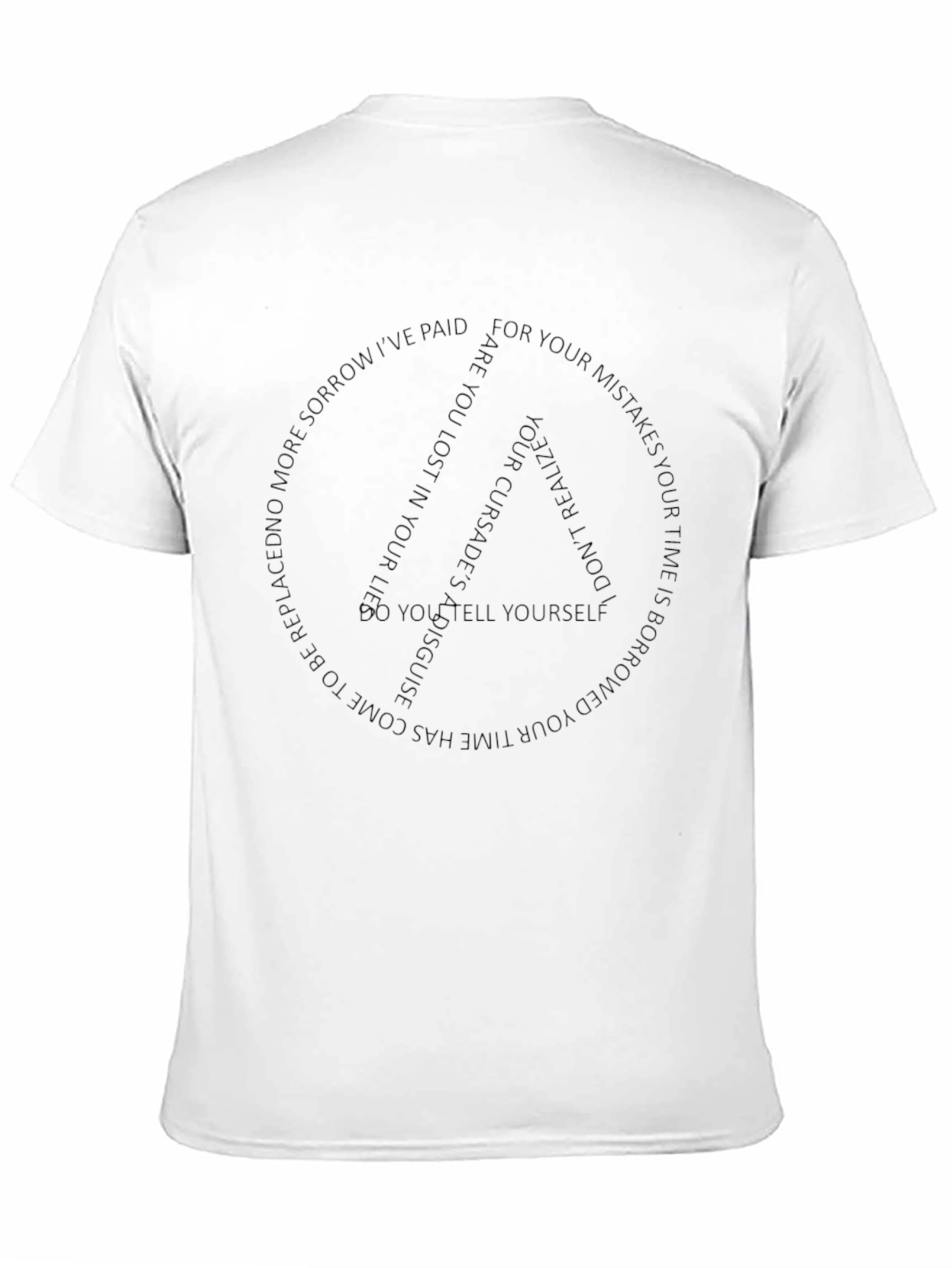Mens Black Graphic Print T-Shirt