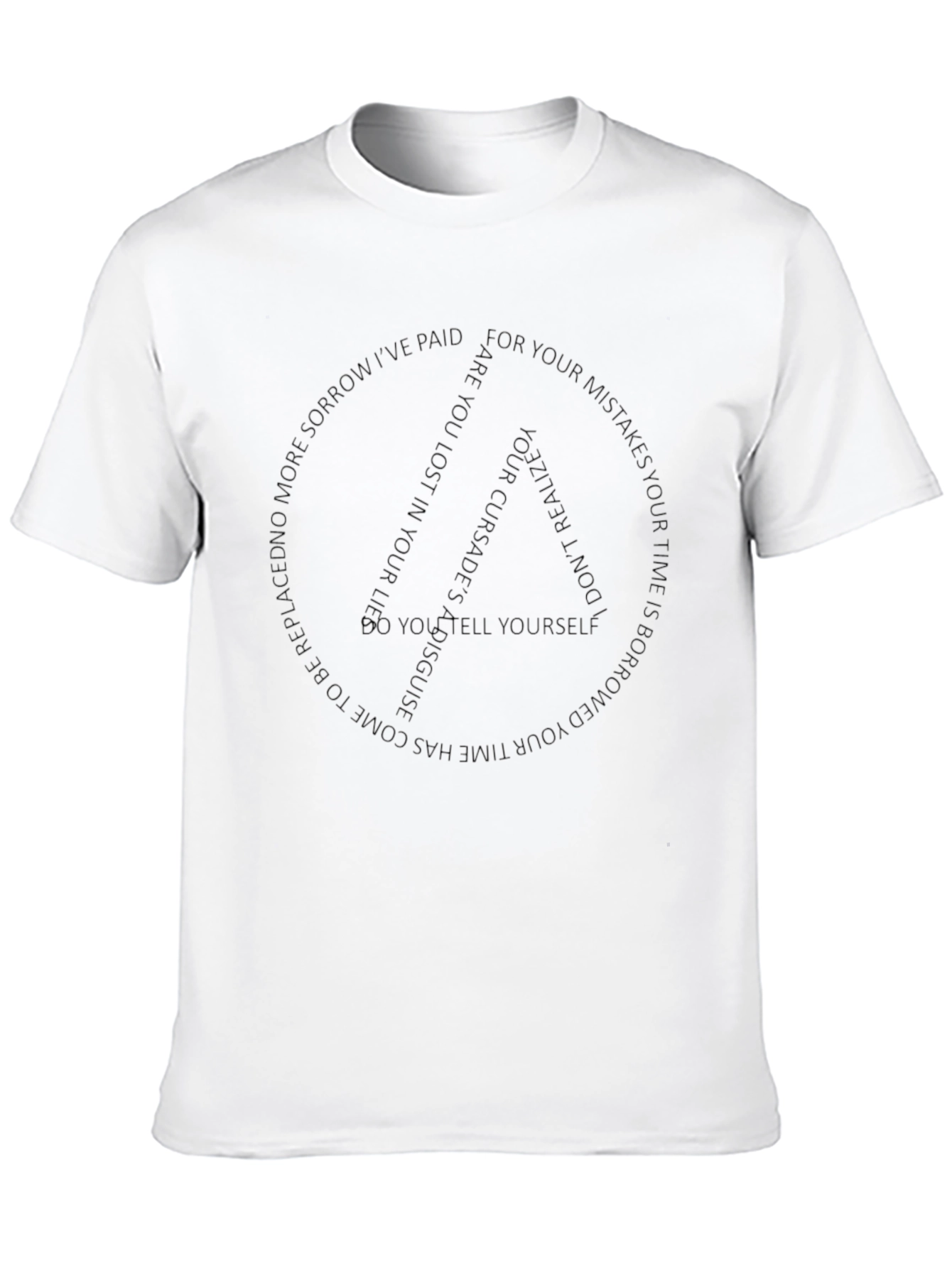 Mens Black Graphic Print T-Shirt