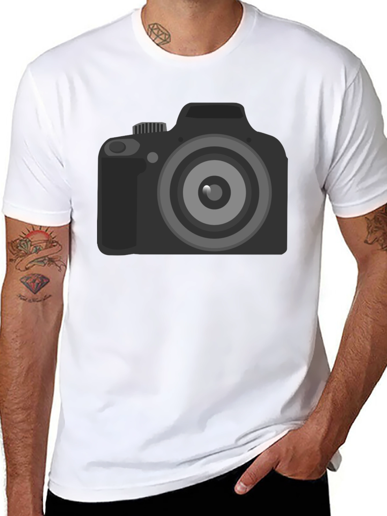 Camera Graphic Black T-Shirt