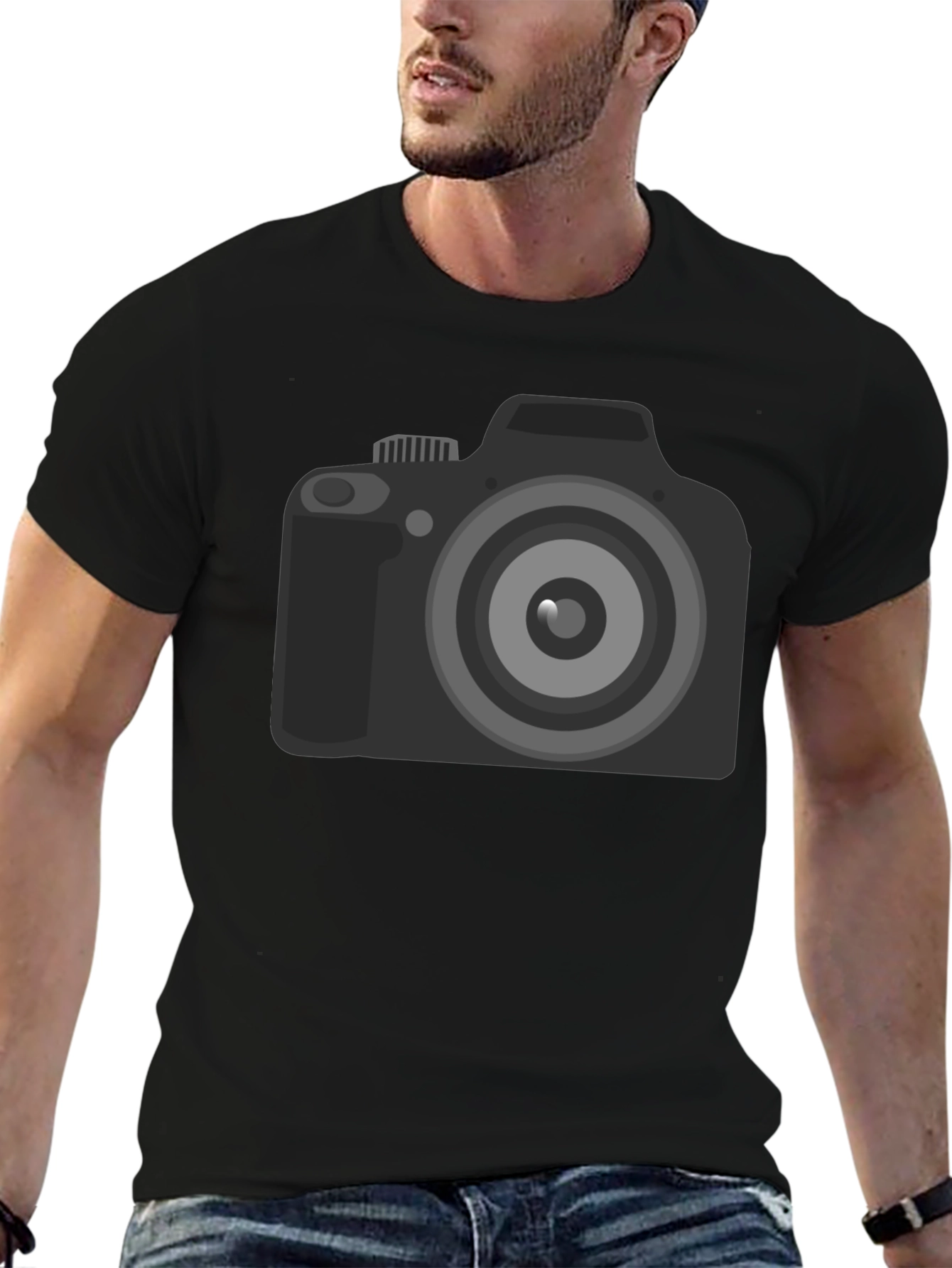 Camera Graphic Black T-Shirt