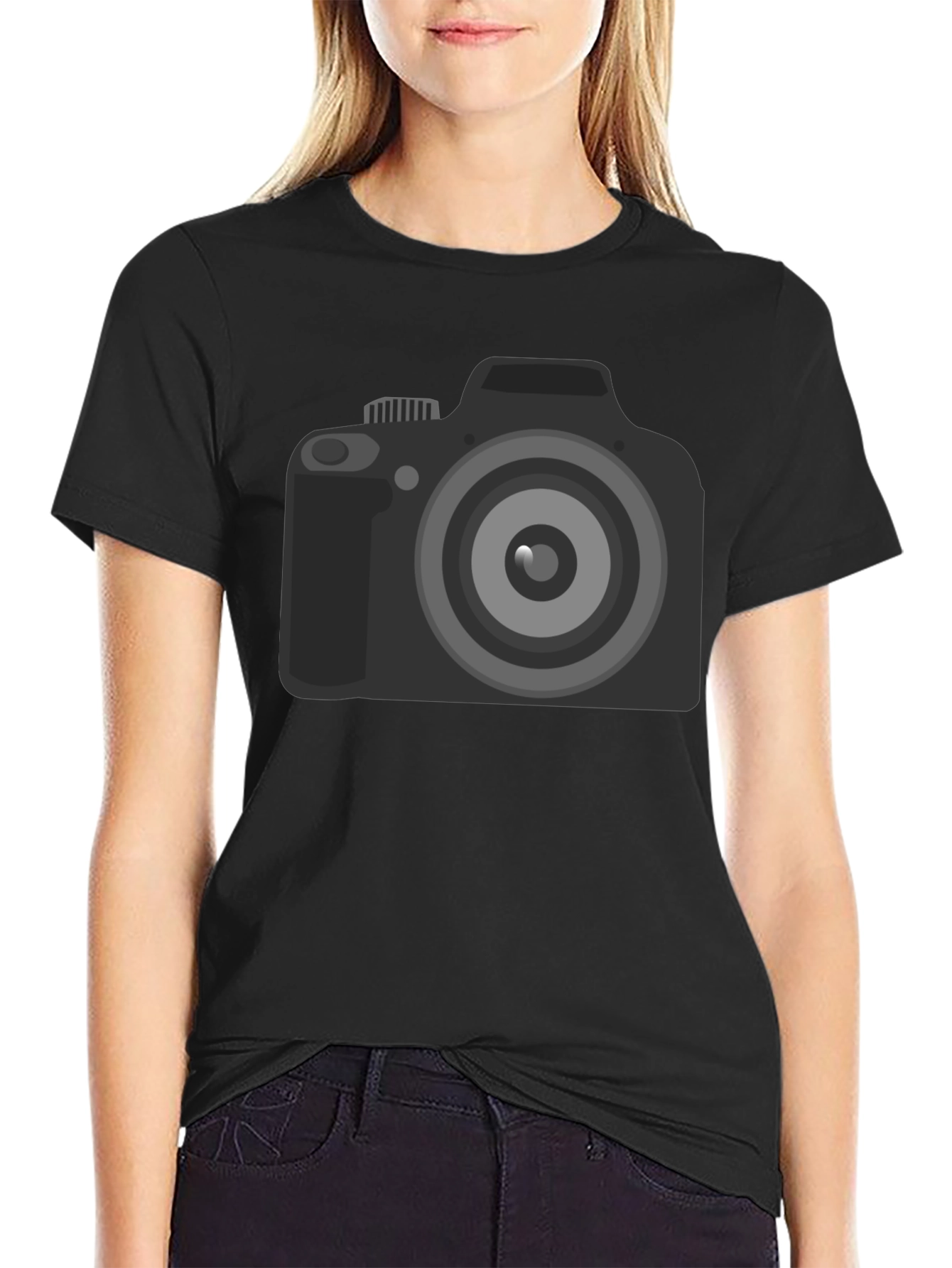 Camera Graphic Black T-Shirt