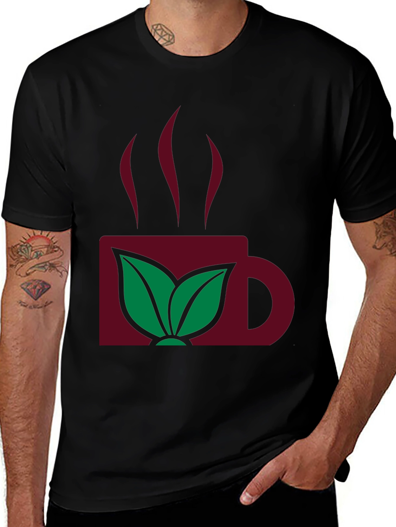 Stylish Black Tea Lover T-Shirt