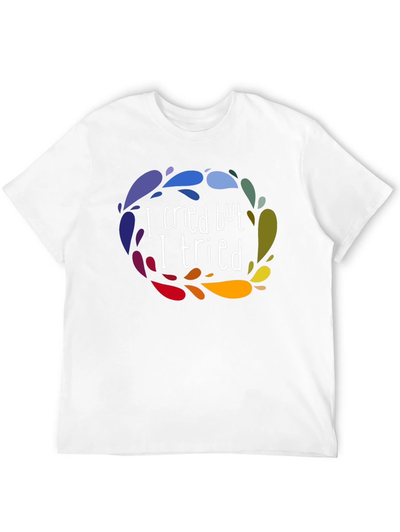 I Cried But I Tried Graphic Tee - Black
