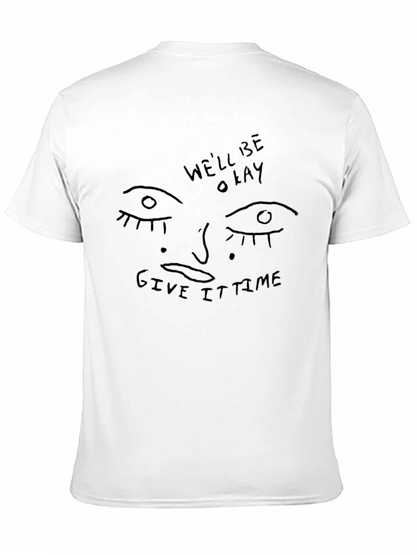 Unique Graphic Tee - Well Be Okay Black T-Shirt