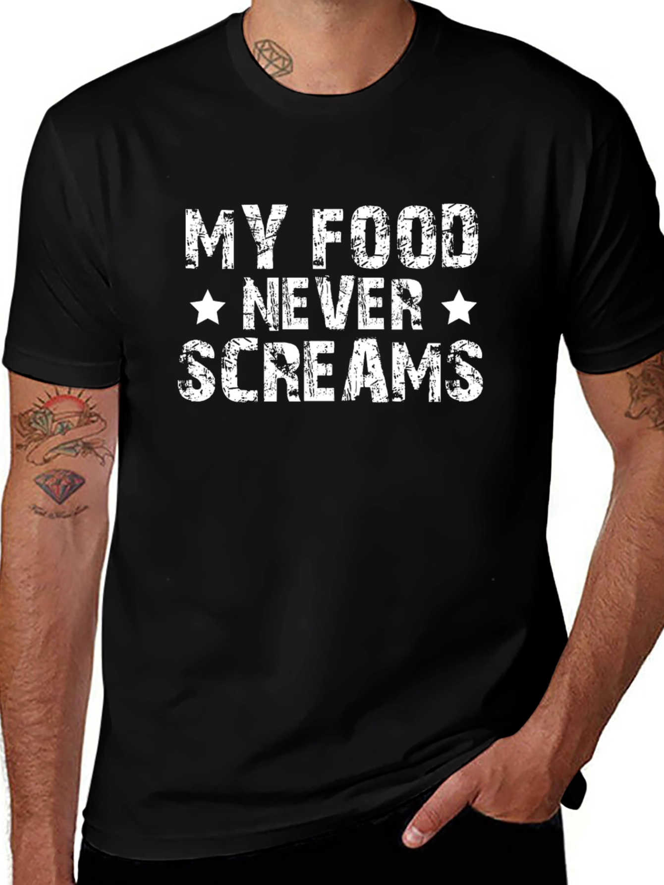 My Food Never Screams Graphic T-Shirt