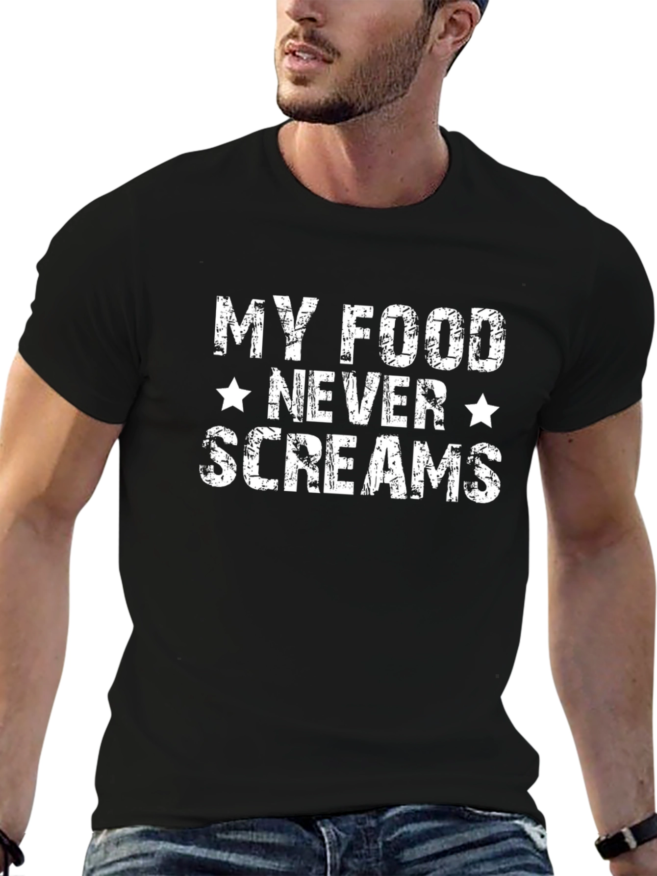 My Food Never Screams Graphic T-Shirt