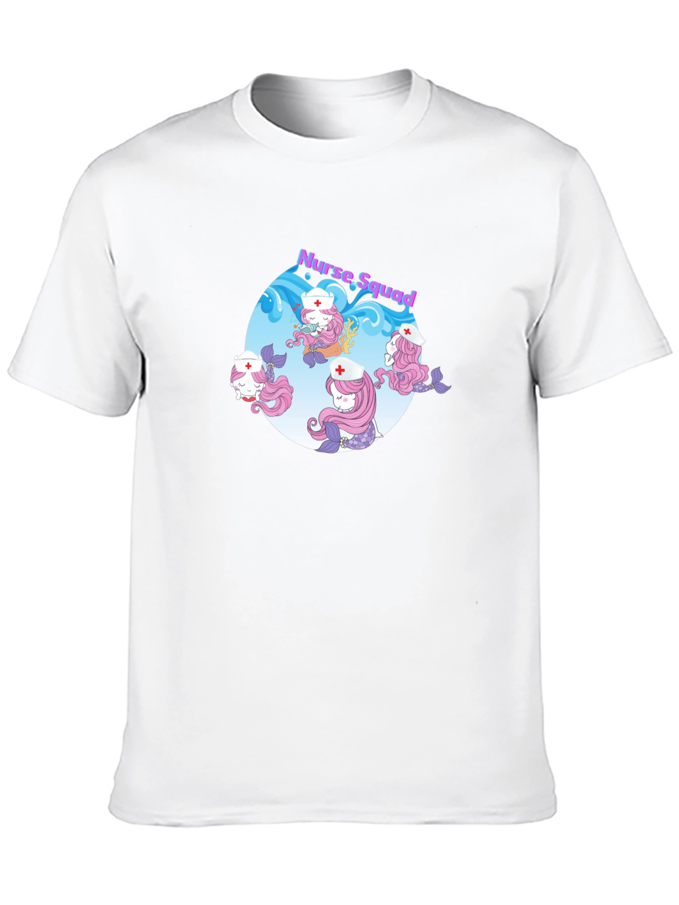 Nurse Squad Mermaid Graphic T-Shirt
