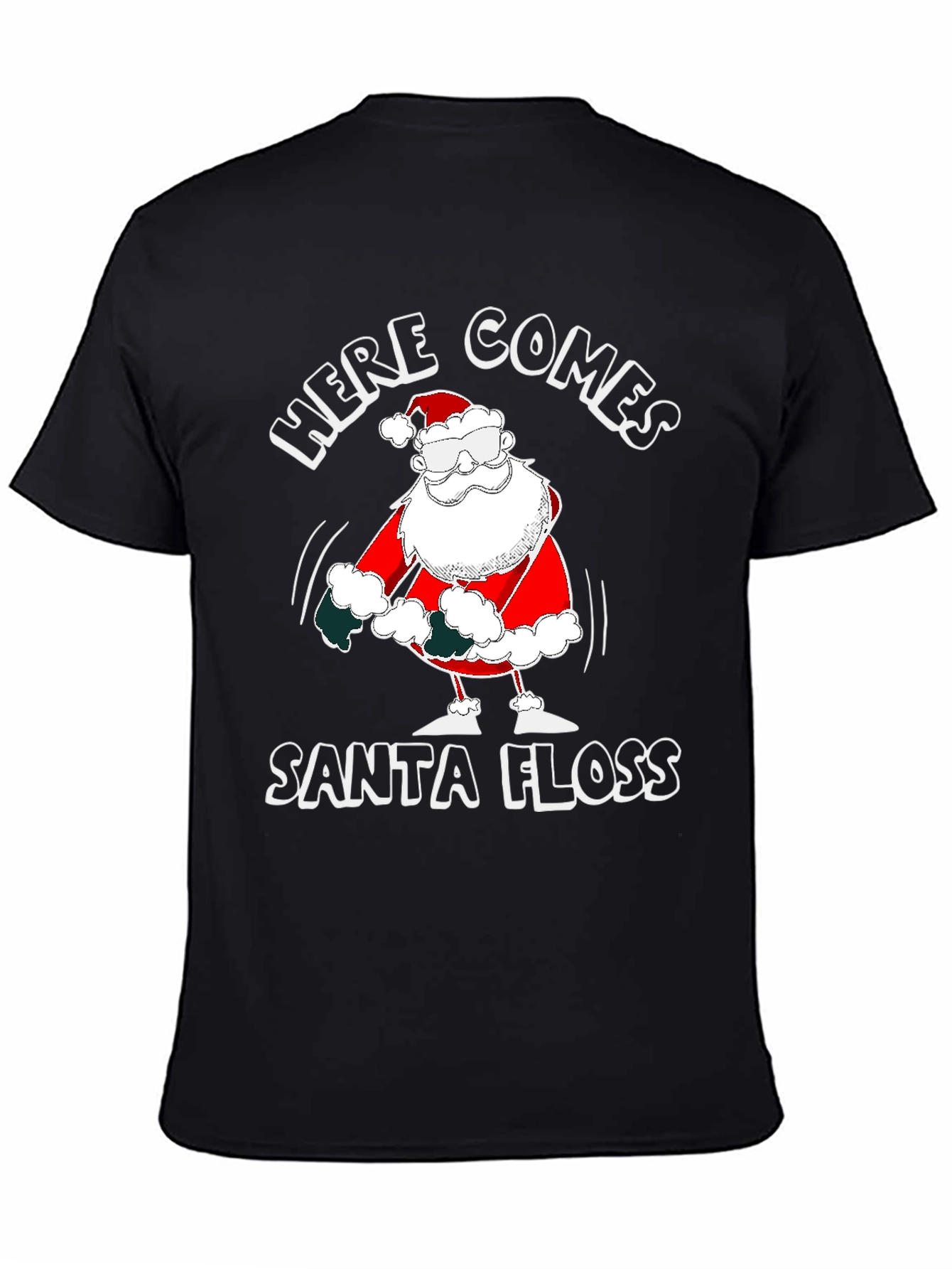 Here Comes Santa Floss Funny Christmas T-Shirt
