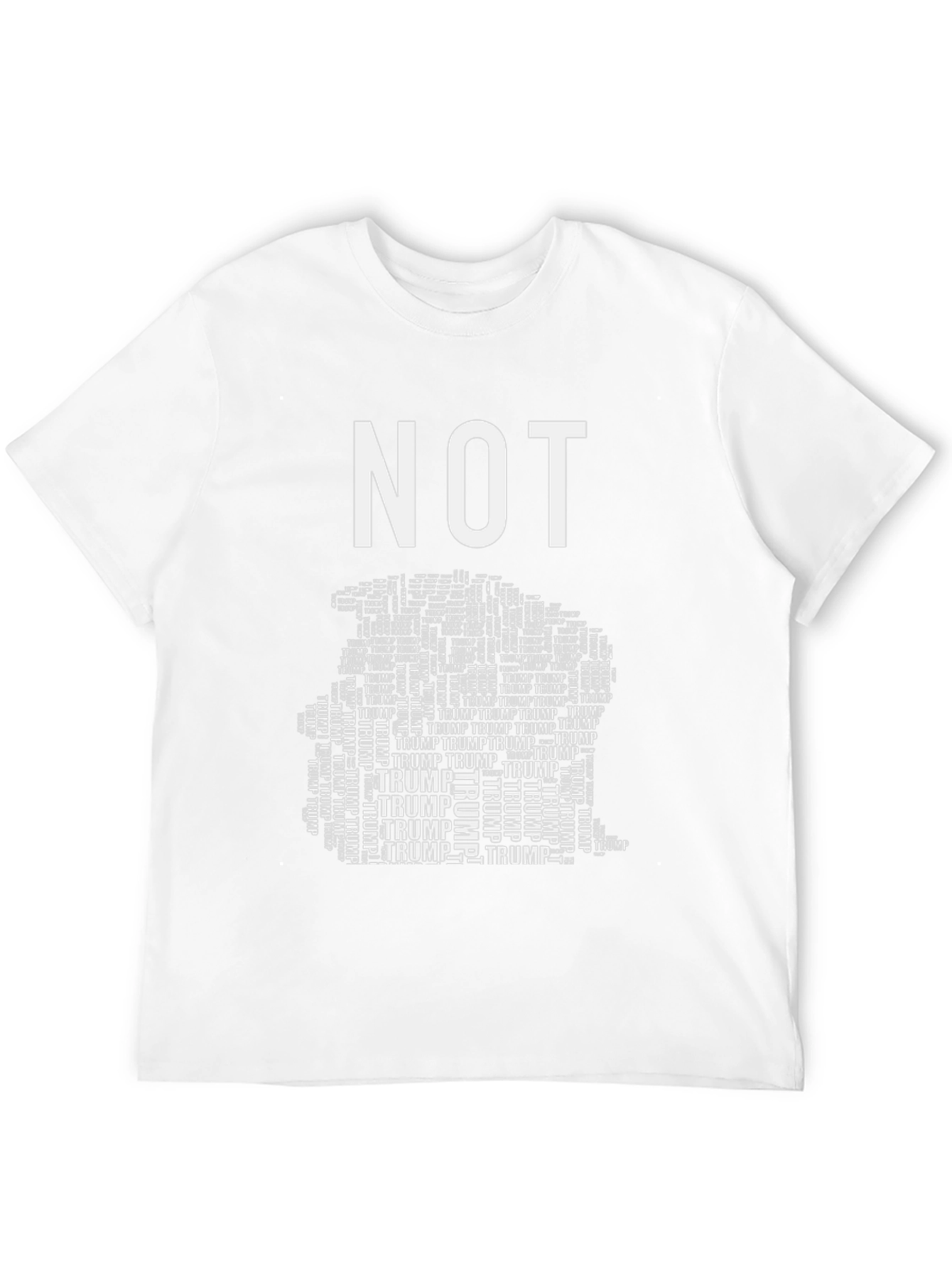 NOT TRUMP Mens Black Graphic Tee