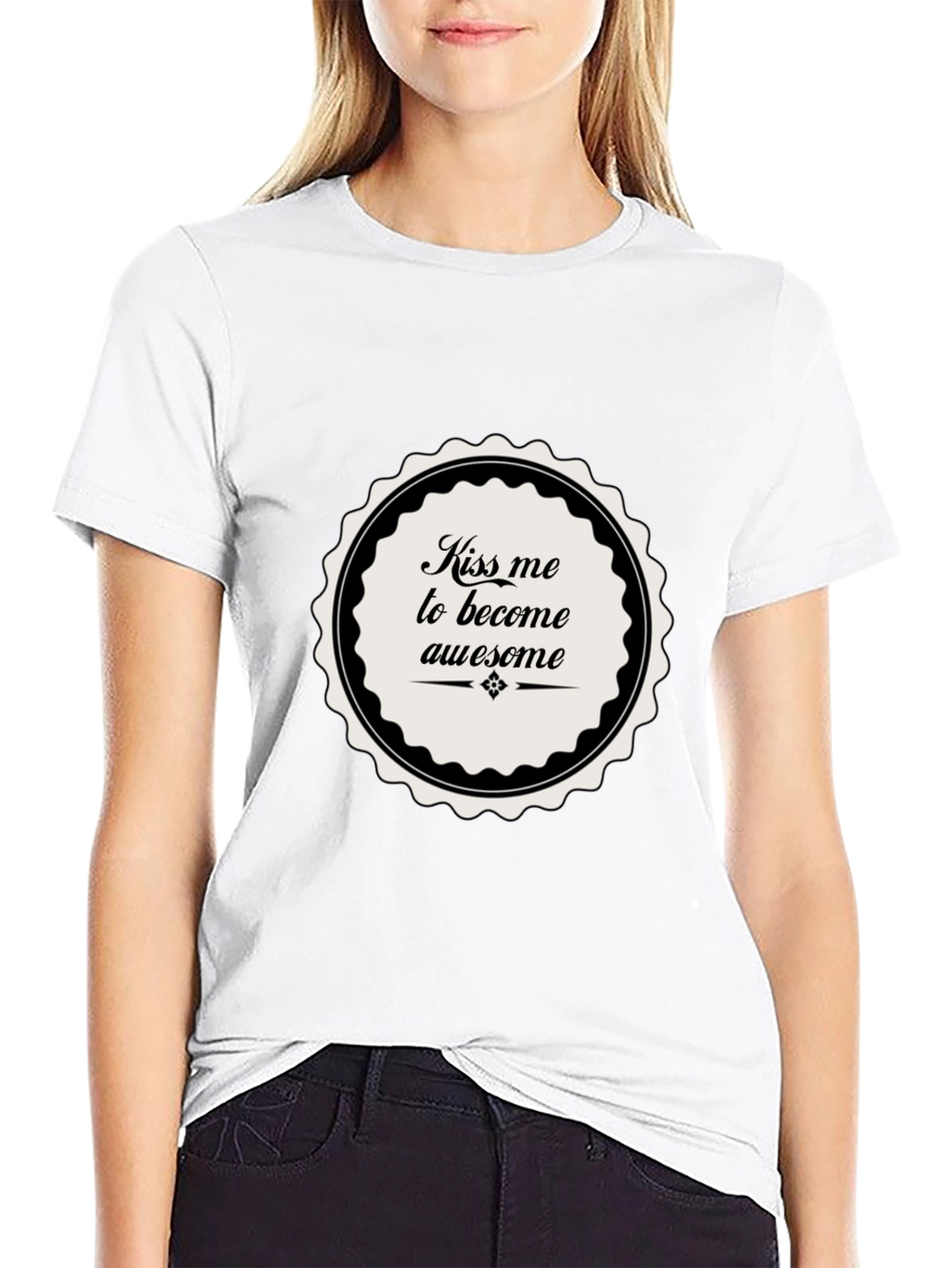 Kiss Me To Become Awesome T-Shirt