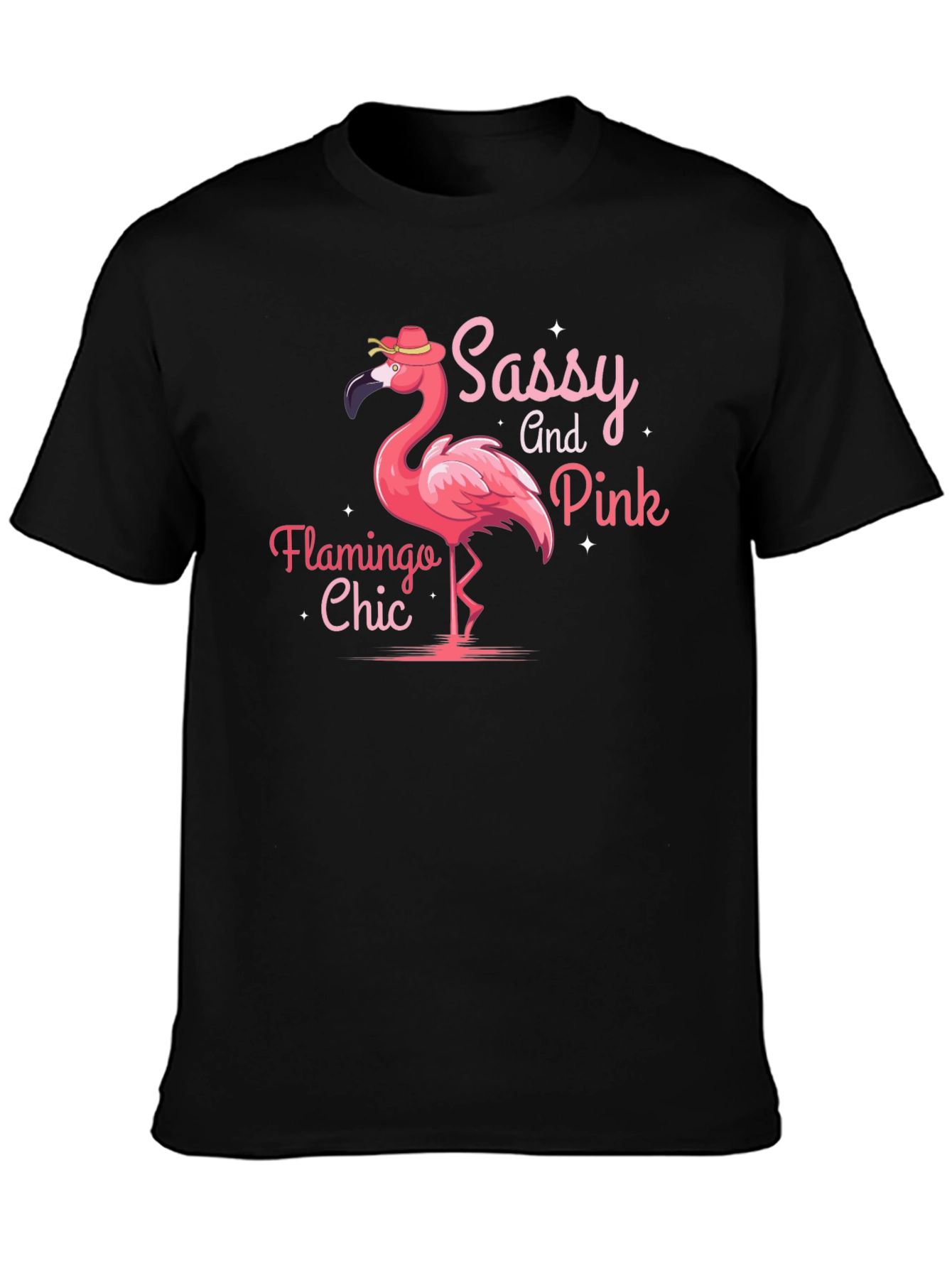 Sassy and Pink Flamingo Chic T-Shirt