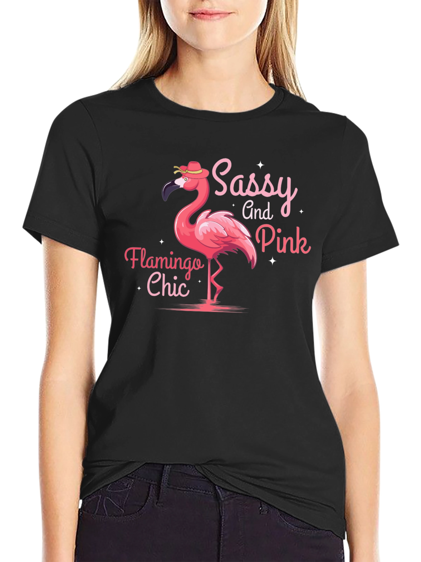 Sassy and Pink Flamingo Chic T-Shirt