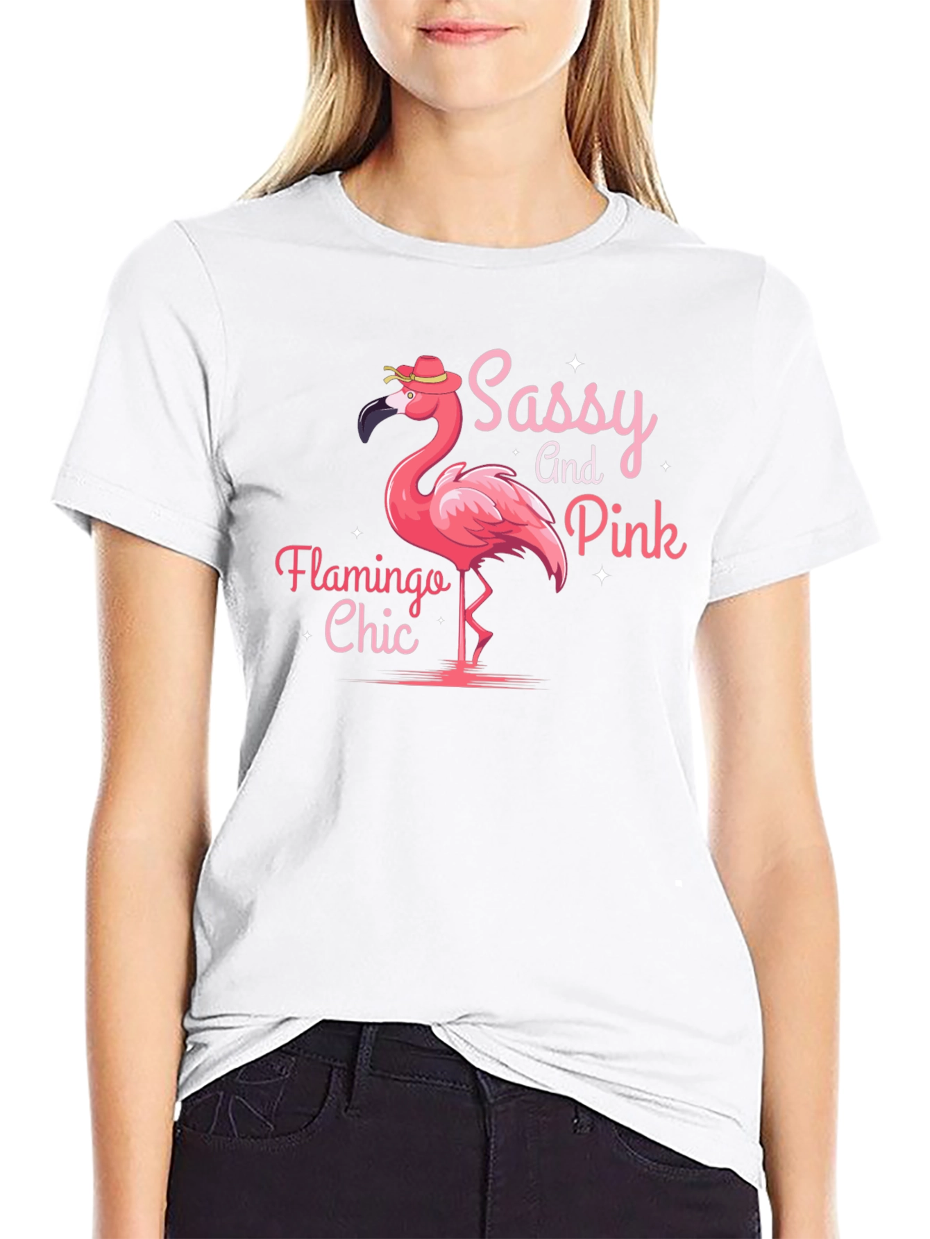 Sassy and Pink Flamingo Chic T-Shirt