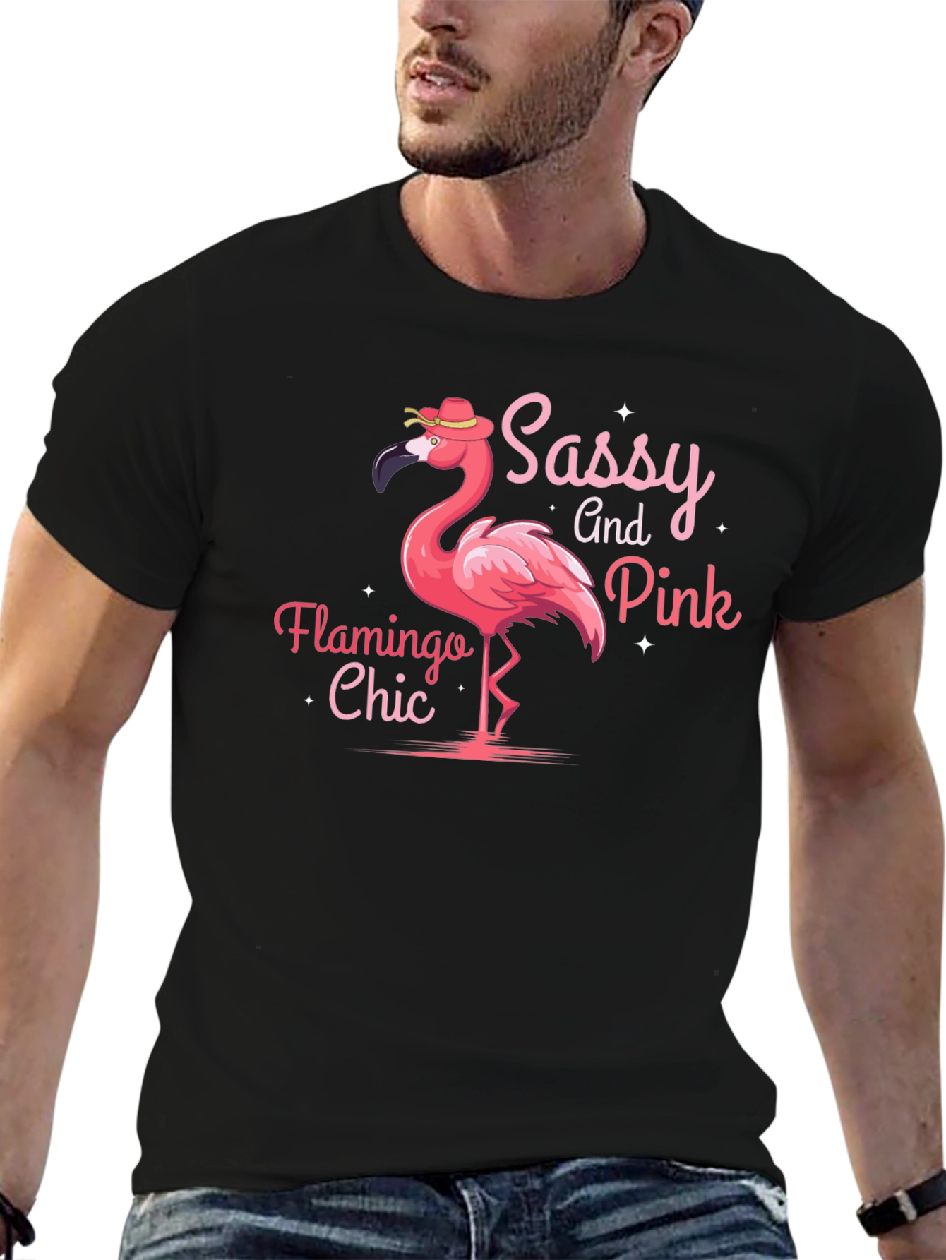 Sassy and Pink Flamingo Chic T-Shirt