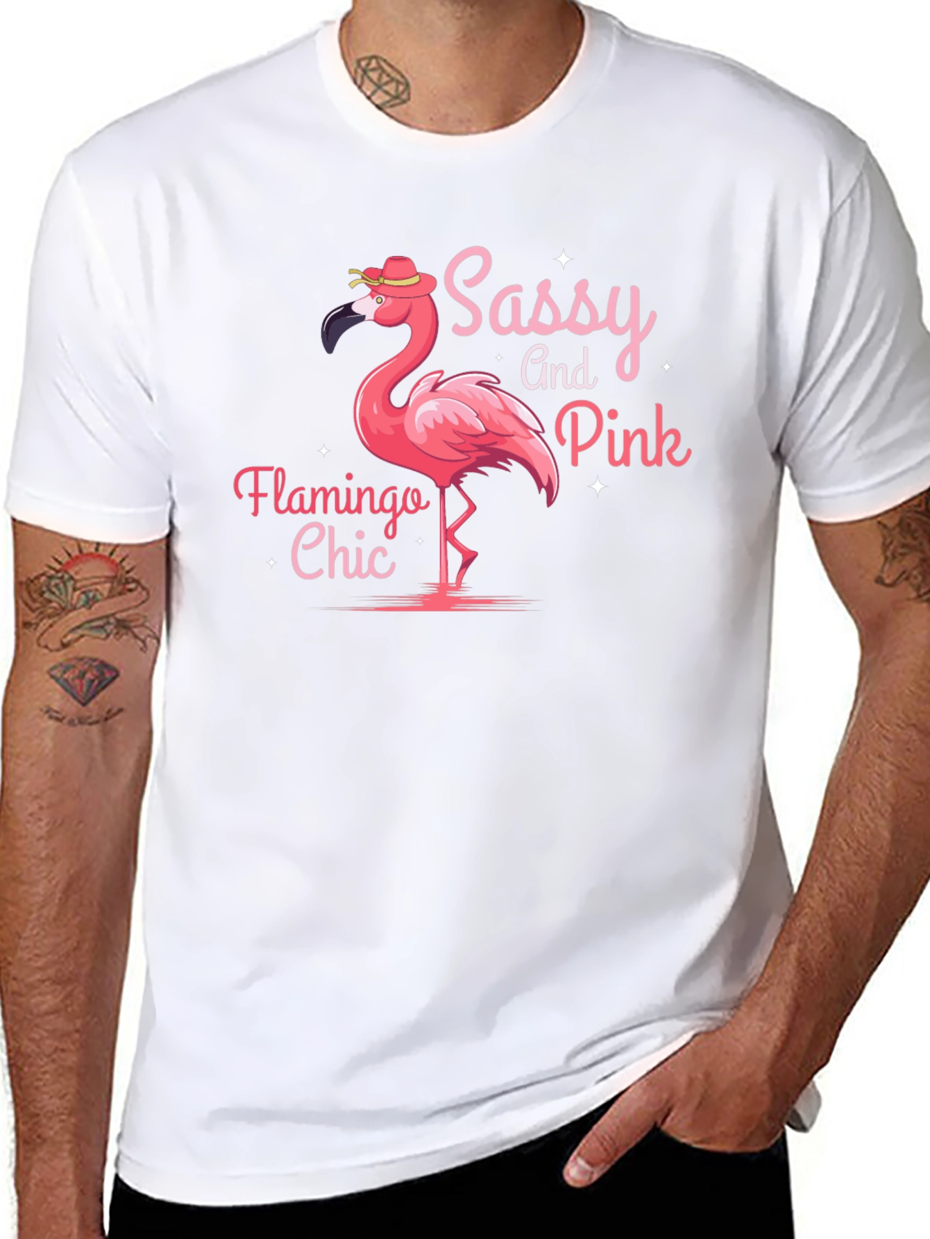 Sassy and Pink Flamingo Chic T-Shirt
