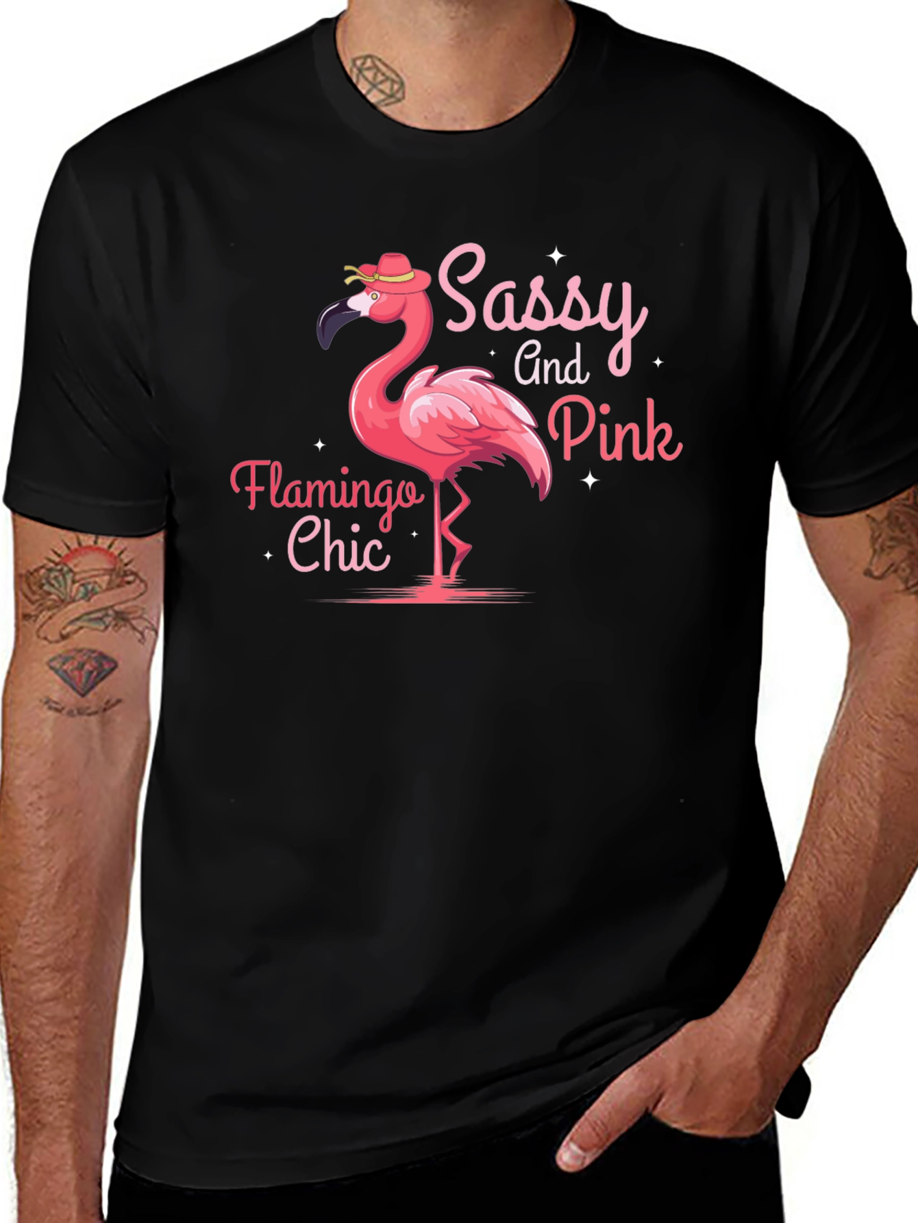 Sassy and Pink Flamingo Chic T-Shirt