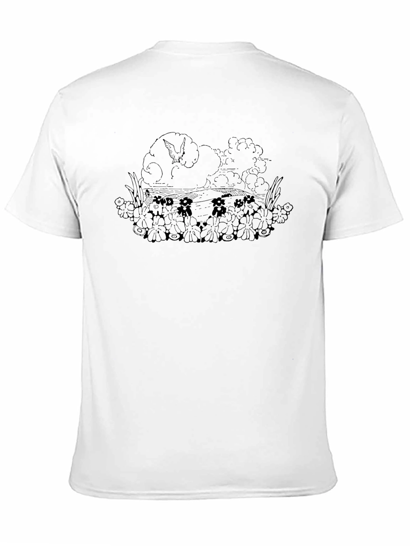 Whimsical Graphic Tee - Black