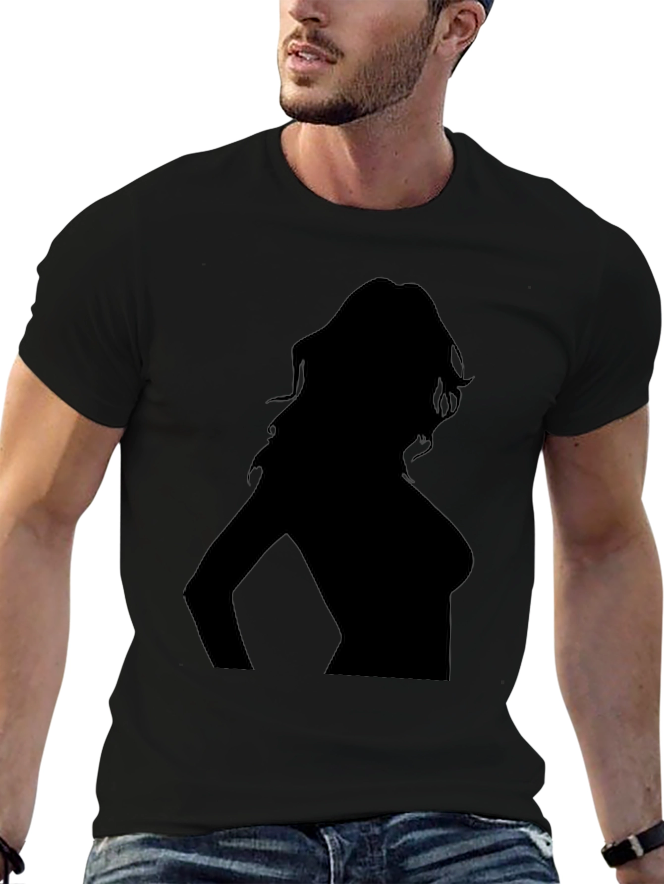 Silhouette Tee - Sleek Black T-Shirt