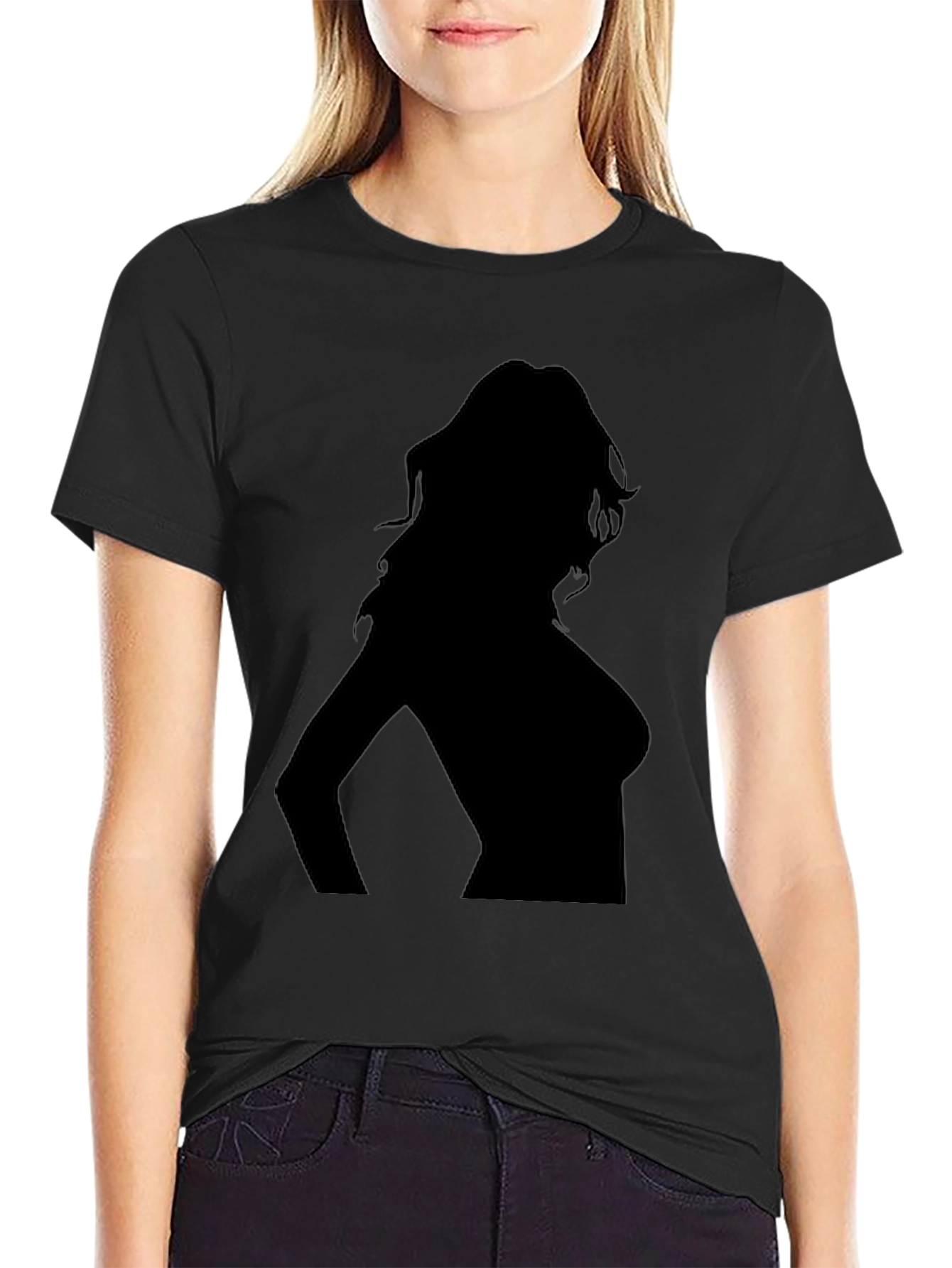 Silhouette Tee - Sleek Black T-Shirt