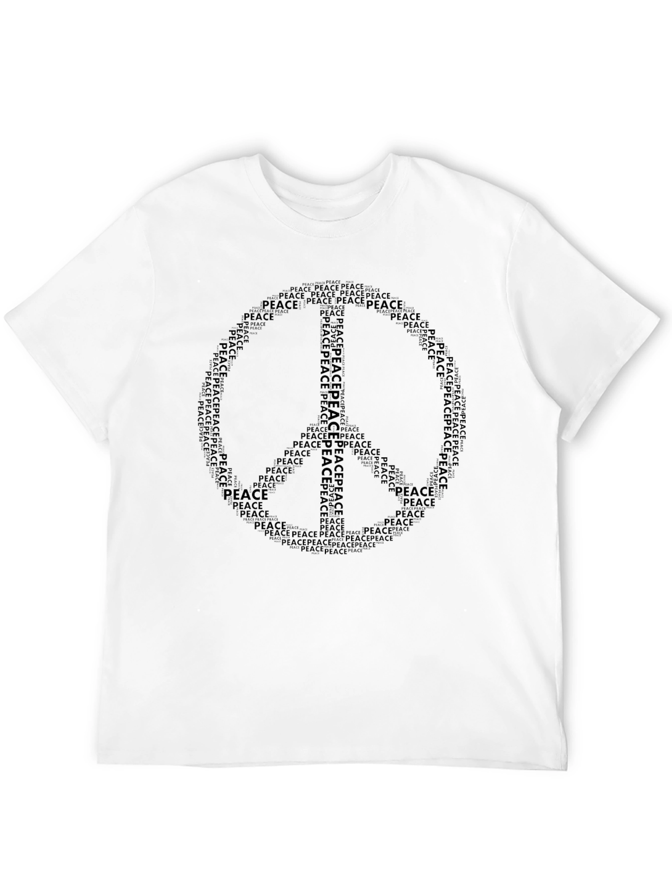 Peace Sign Word Art T-Shirt