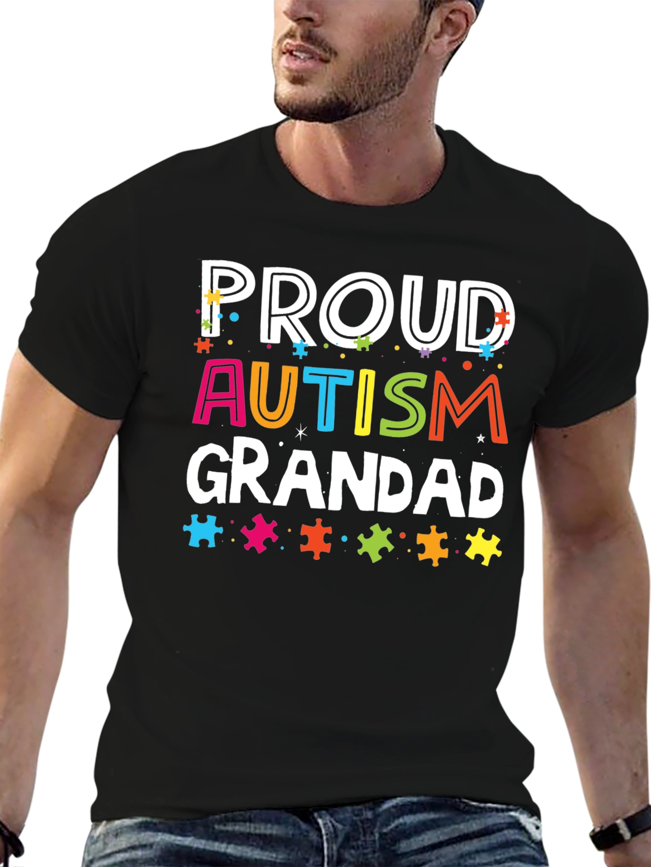 Proud Autism Grandad T-Shirt