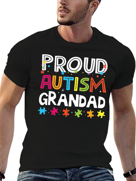 Proud Autism Grandad T-Shirt