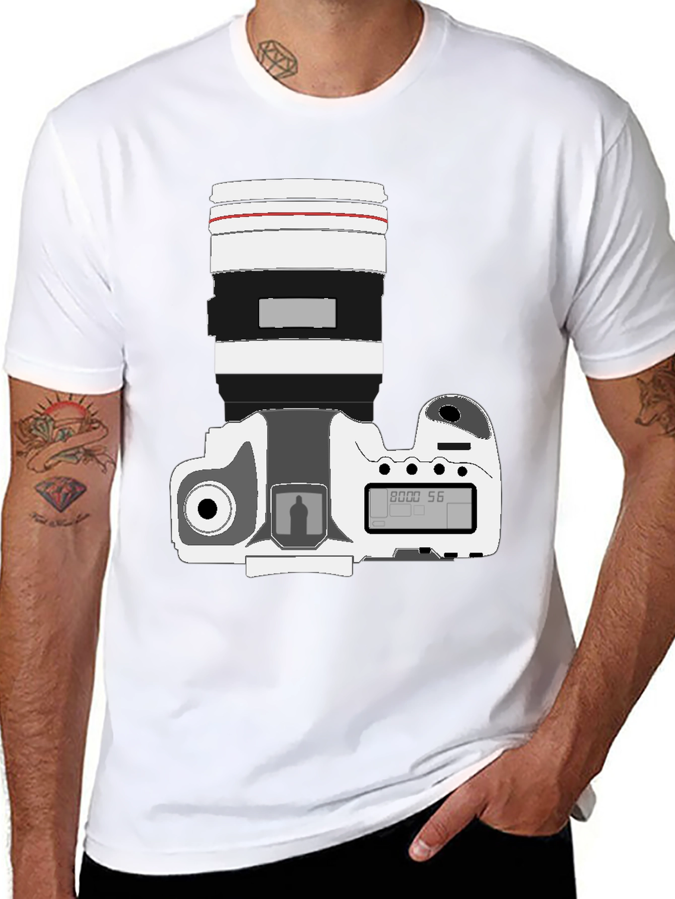 Photographers DSLR Camera Graphic Tee