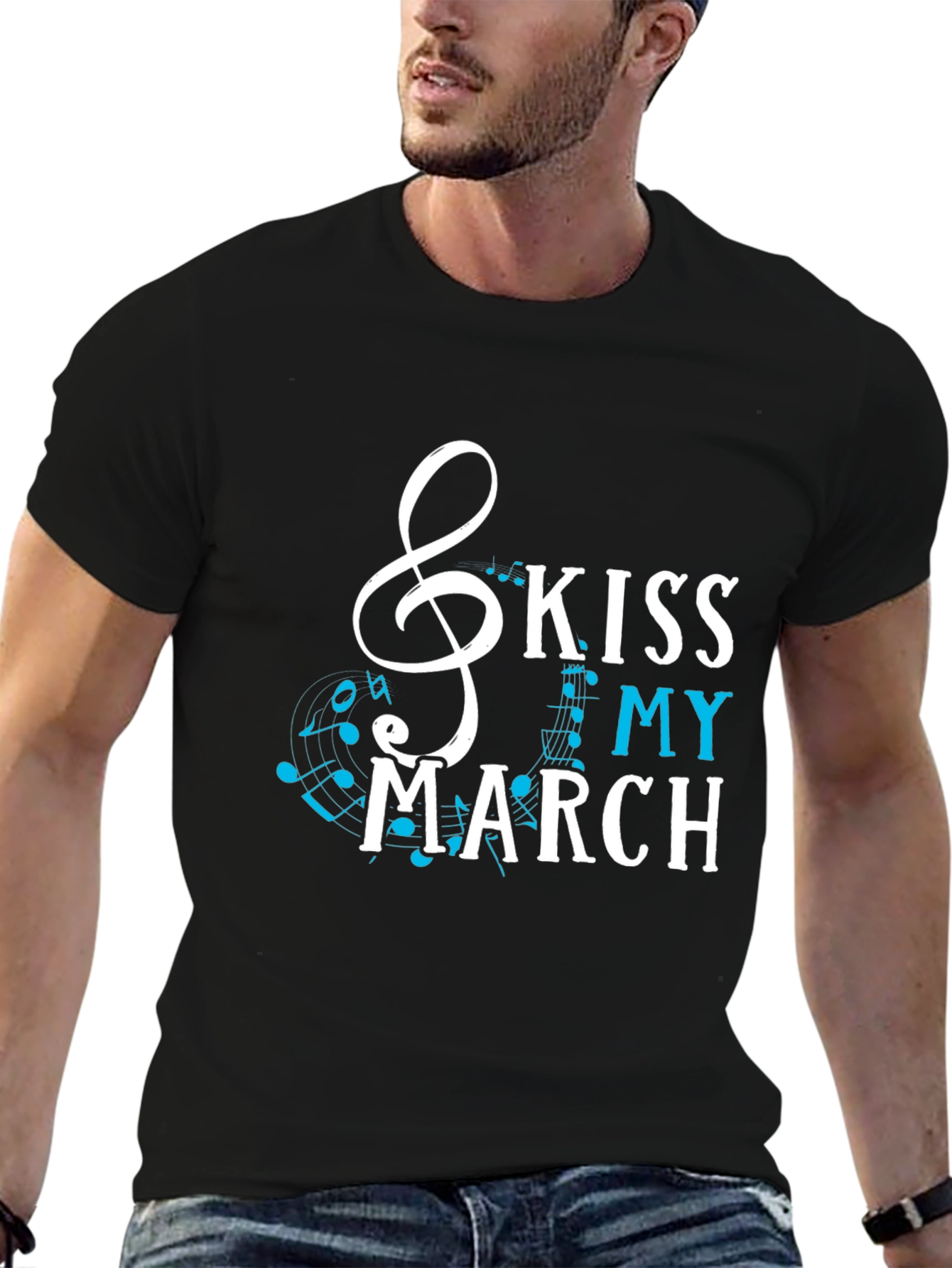 Kiss My March Music T-Shirt - Black
