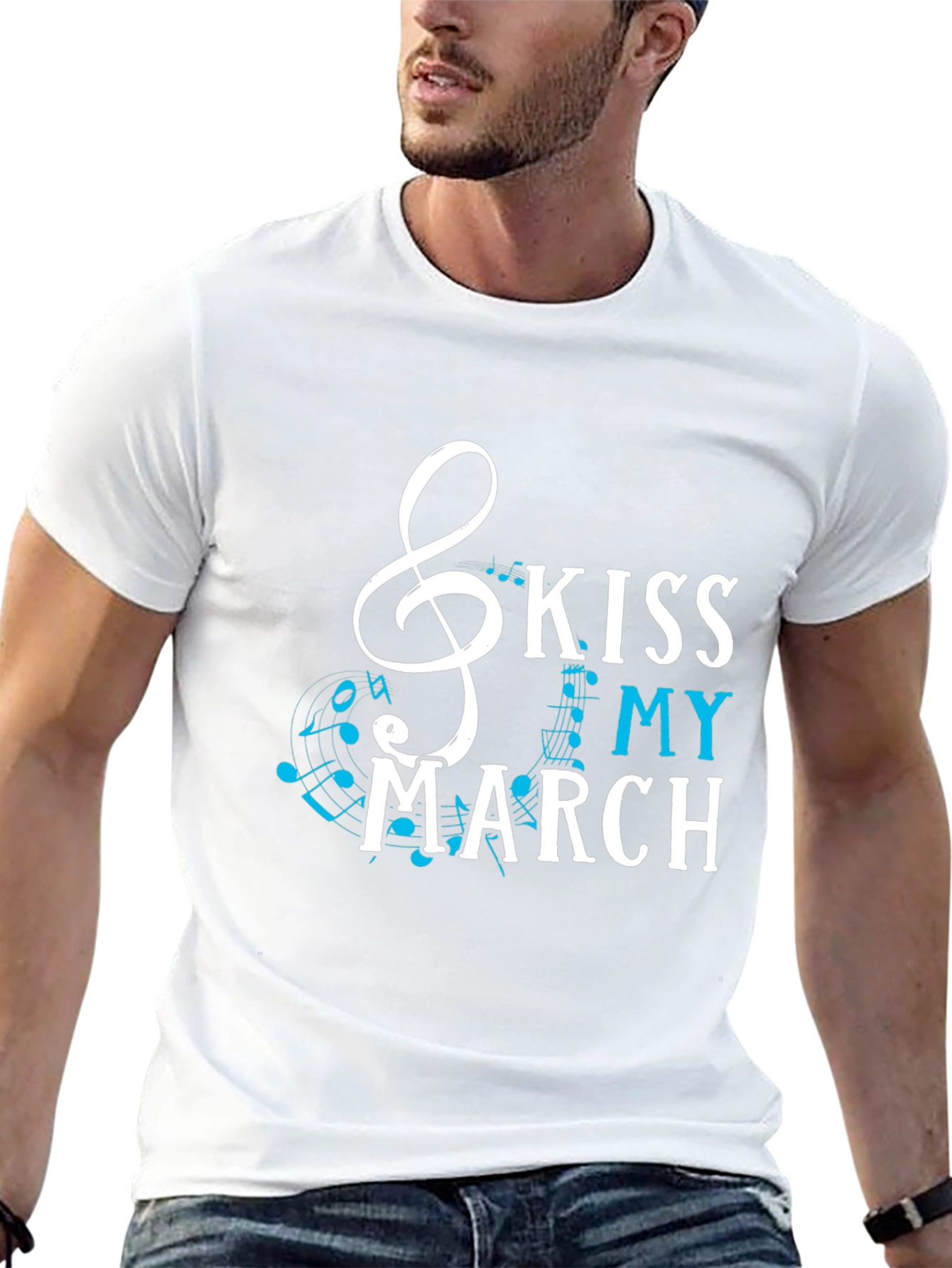 Kiss My March Music T-Shirt - Black