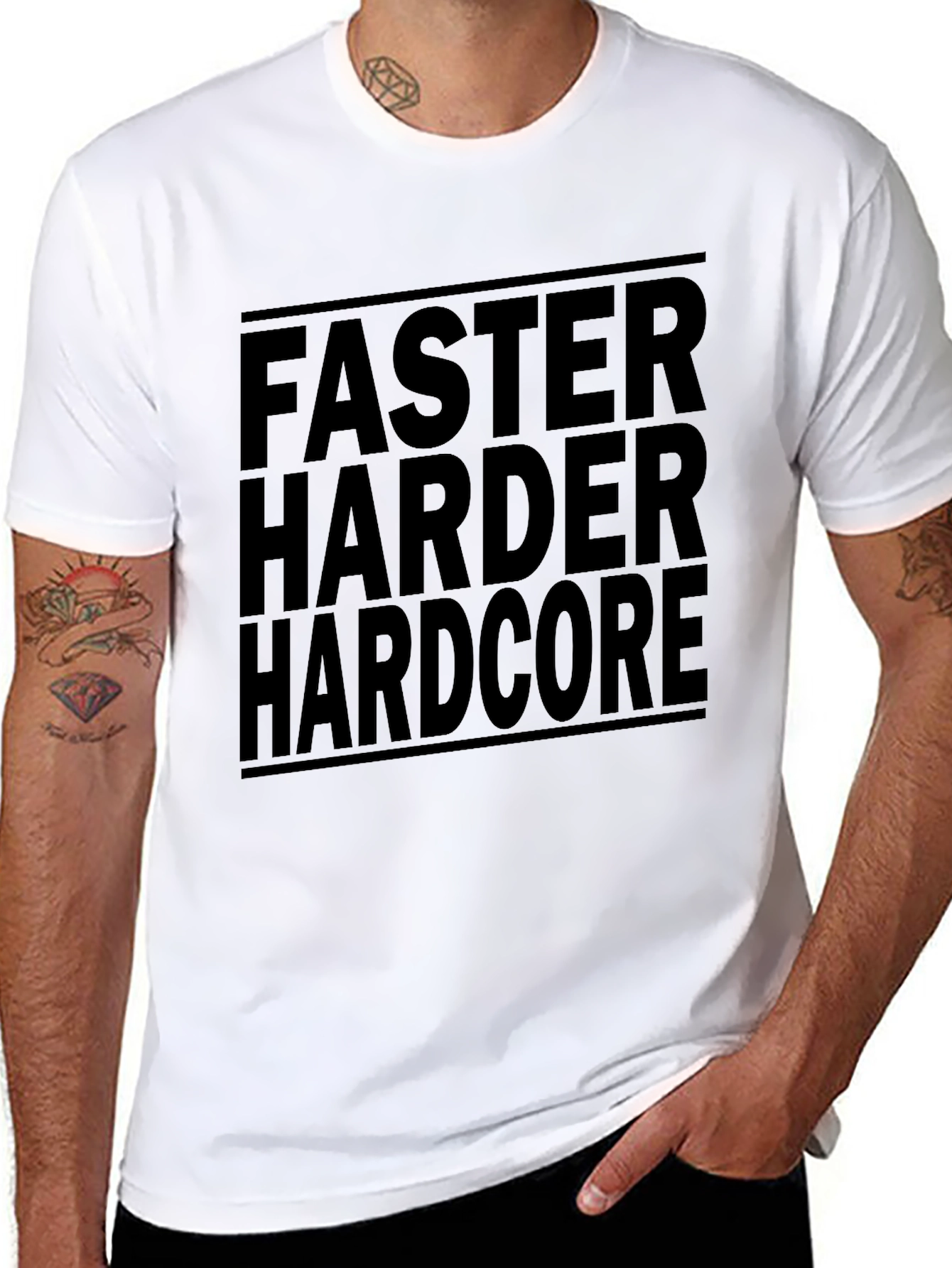 Faster Harder Hardcore Graphic T-Shirt