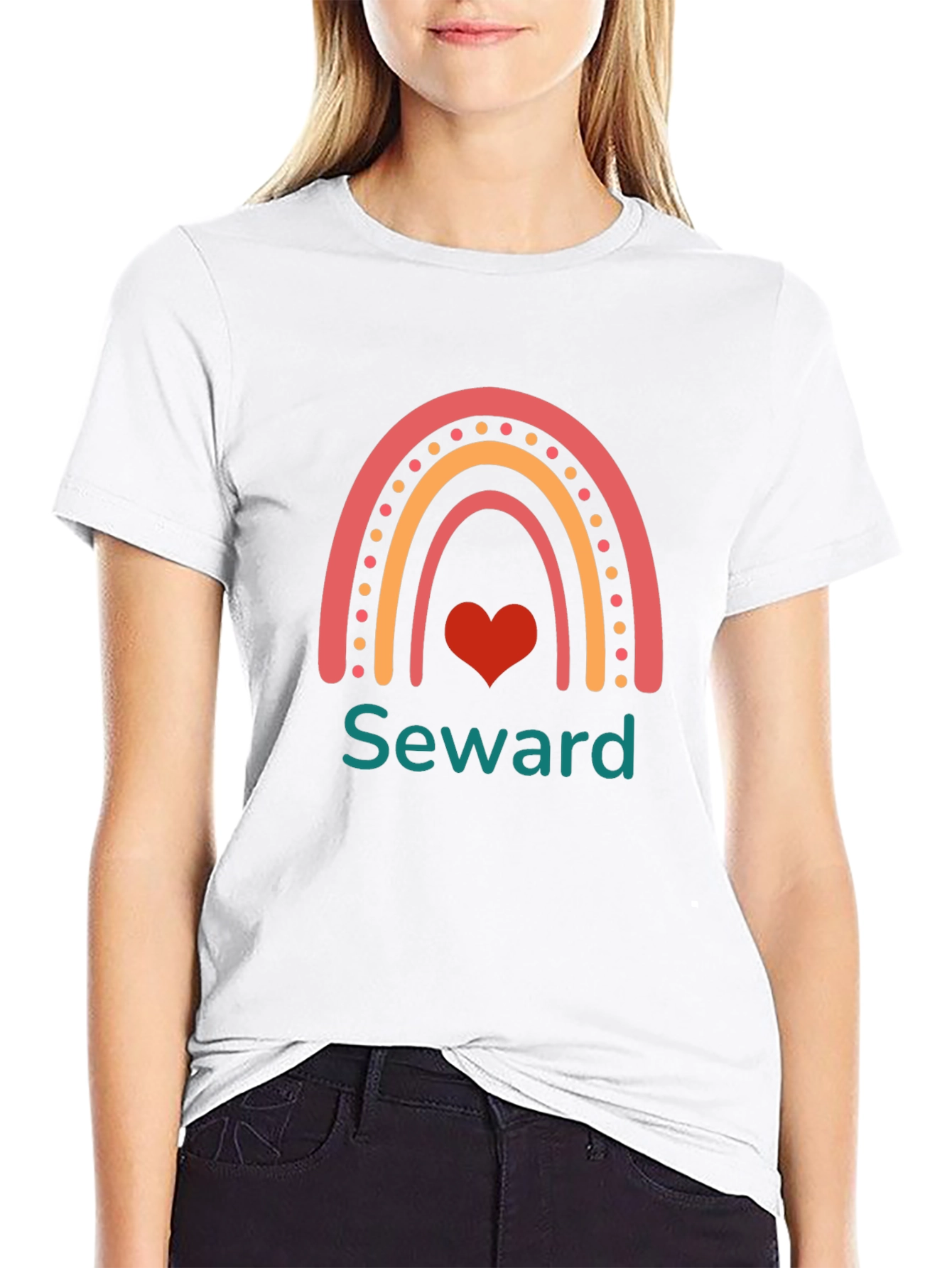 Seward Rainbow Heart T-Shirt
